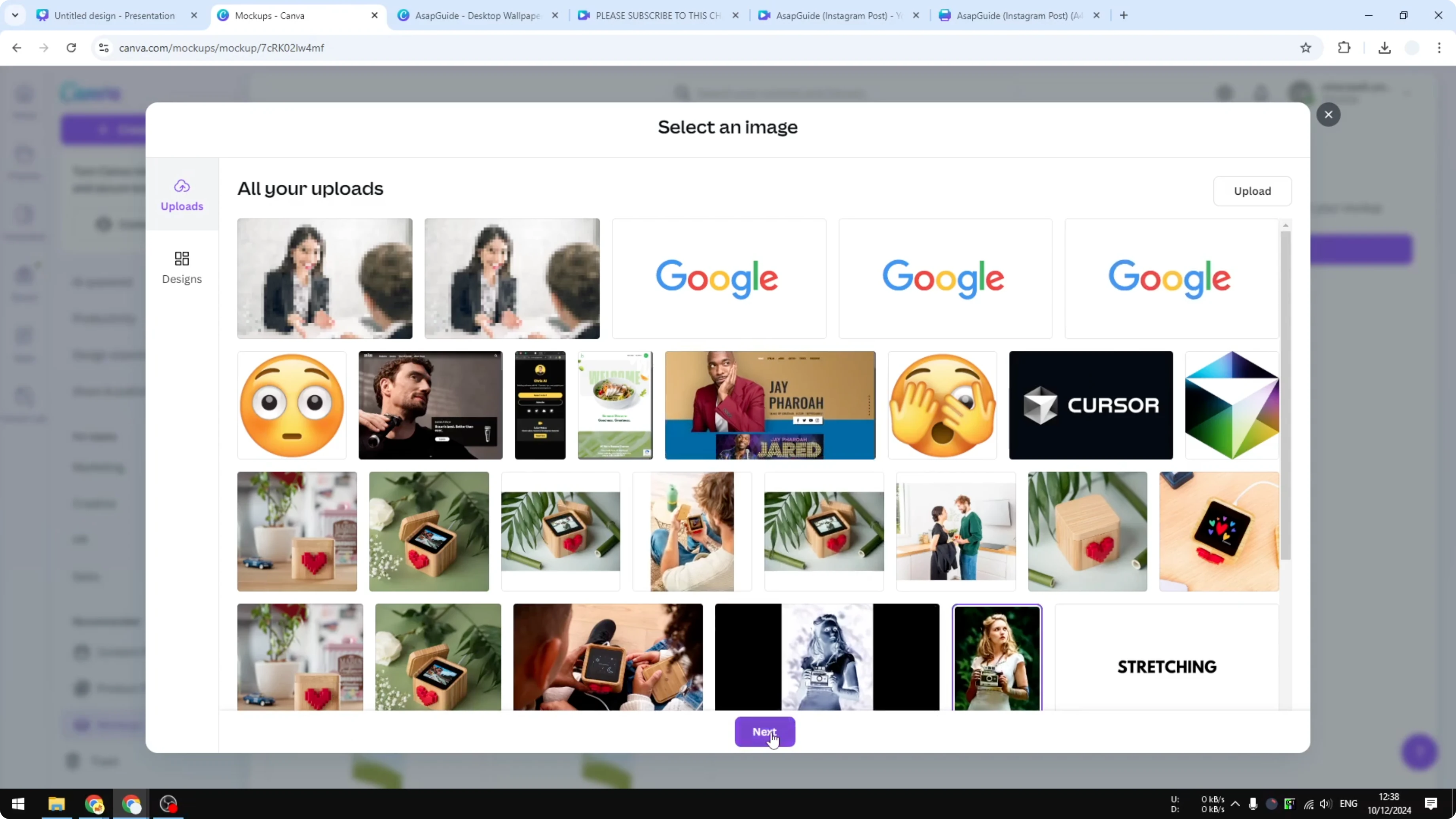 Screenshot from How to Make a 3D Book Cover in Canva at 70s