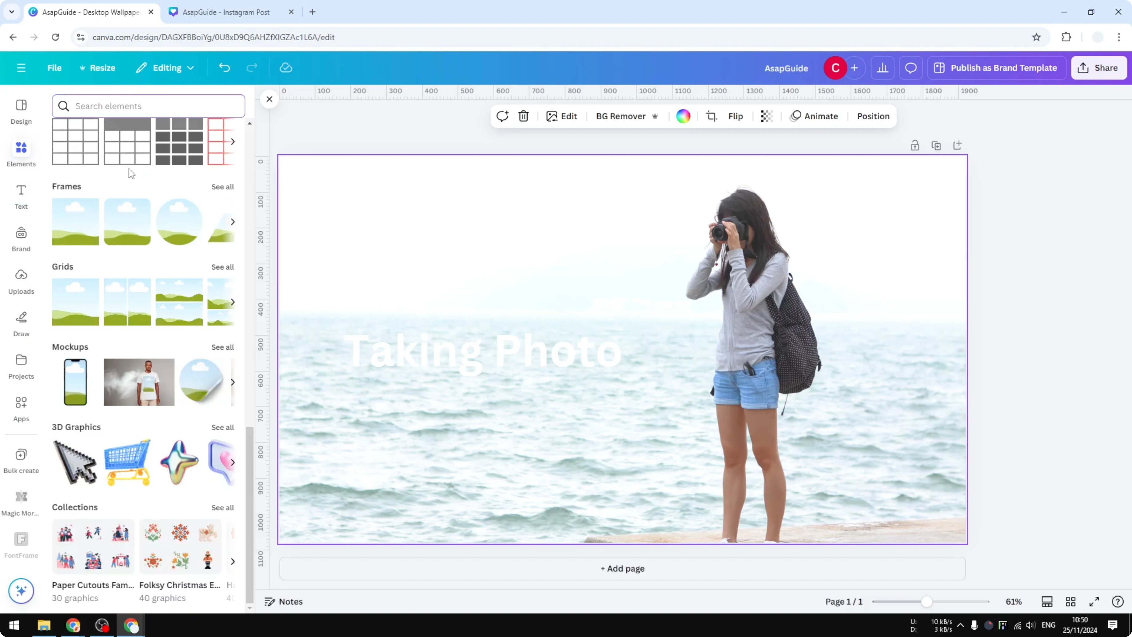 Screenshot from How to Add Background to Text in Canva at 95s