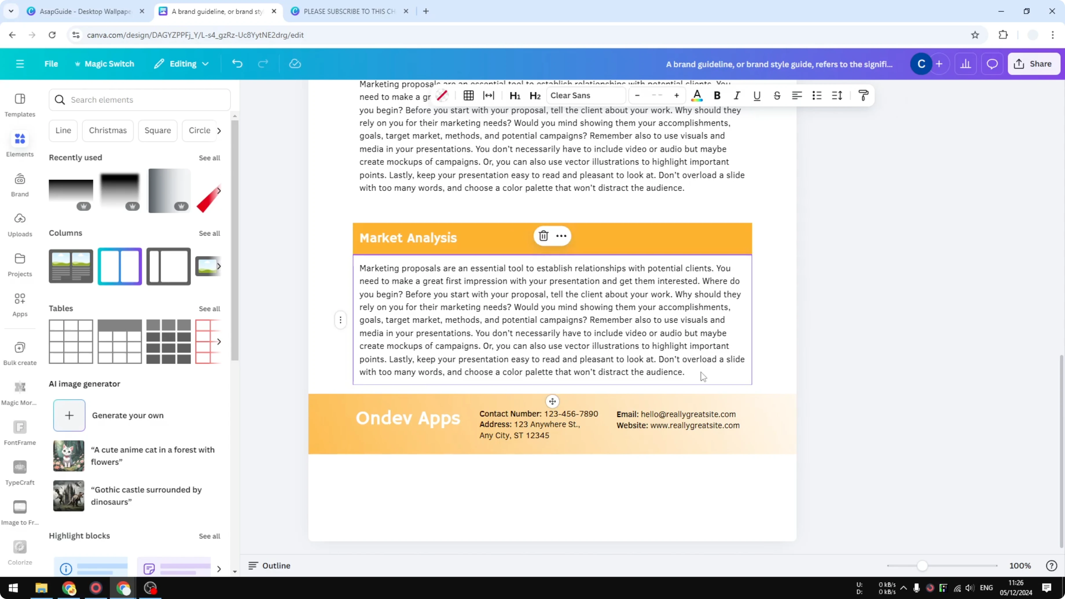 Screenshot from How to Add Footnotes in Canva at 148s