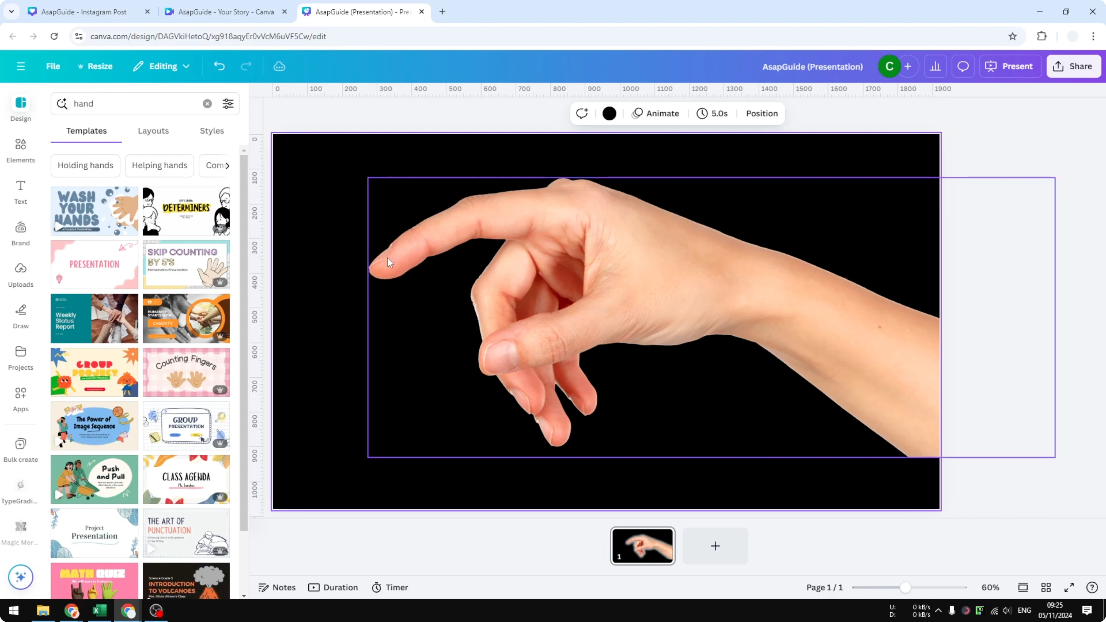 Screenshot from How to Add a Glow Effect in Canva at 80s