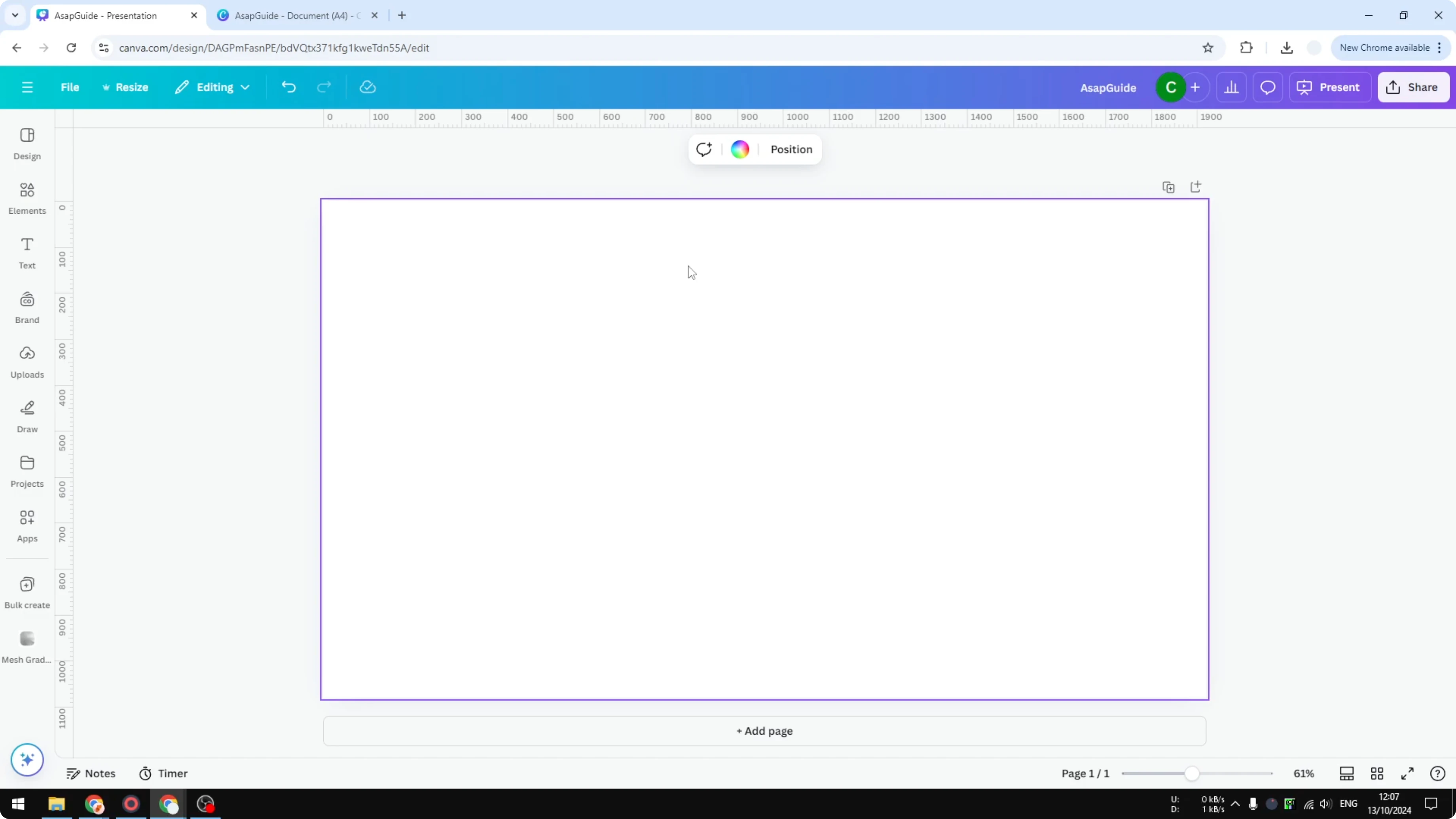 Screenshot from How to Add Neon Outline in Canva at 27s