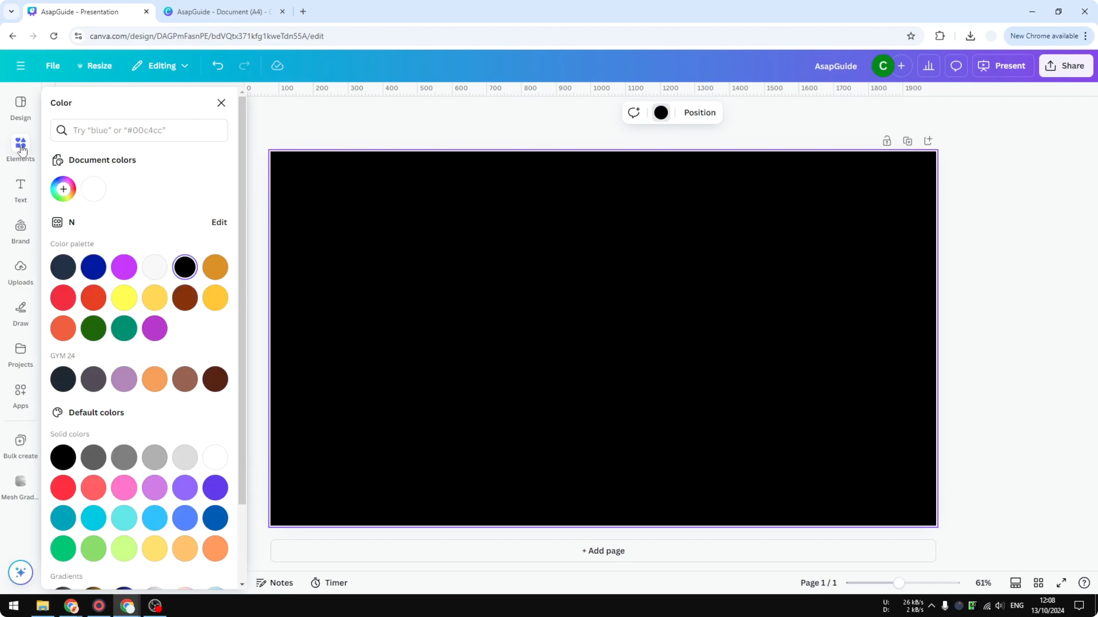 Screenshot from How to Add Neon Outline in Canva at 41s
