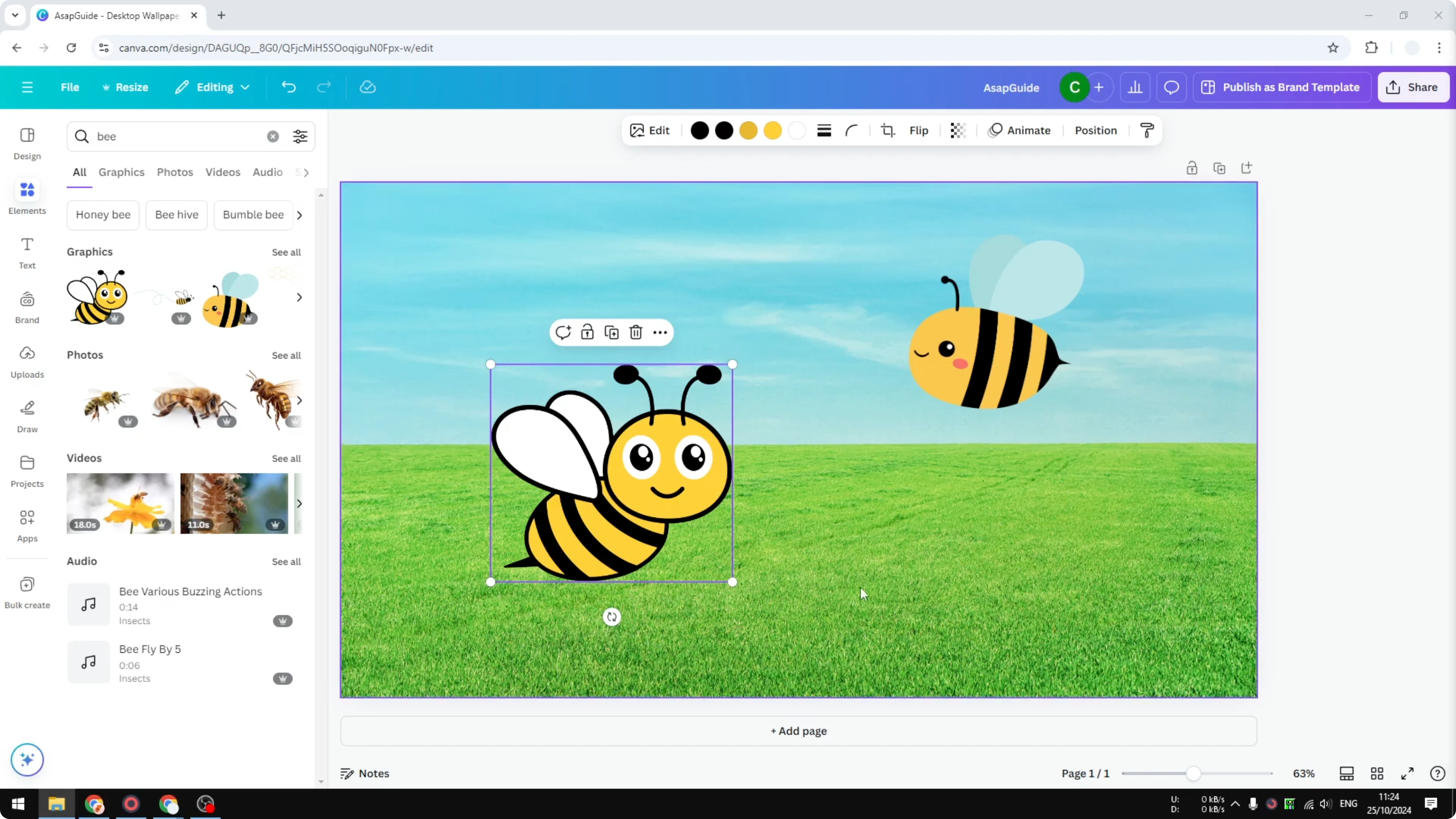 Screenshot from How to Add Outline to Sticker in Canva at 7s
