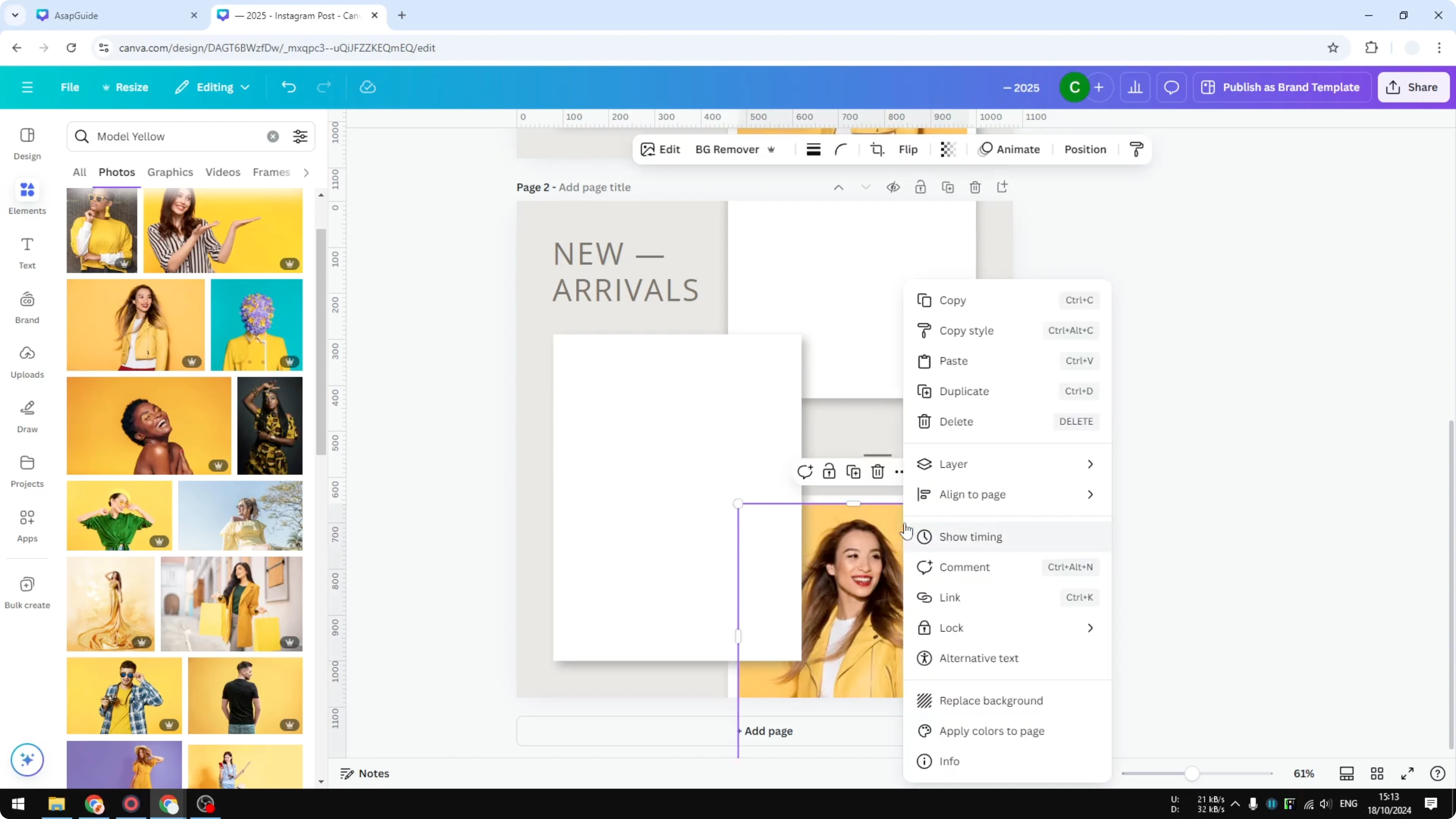 Screenshot from How to Add Placeholder Image Frame in Canva at 107s