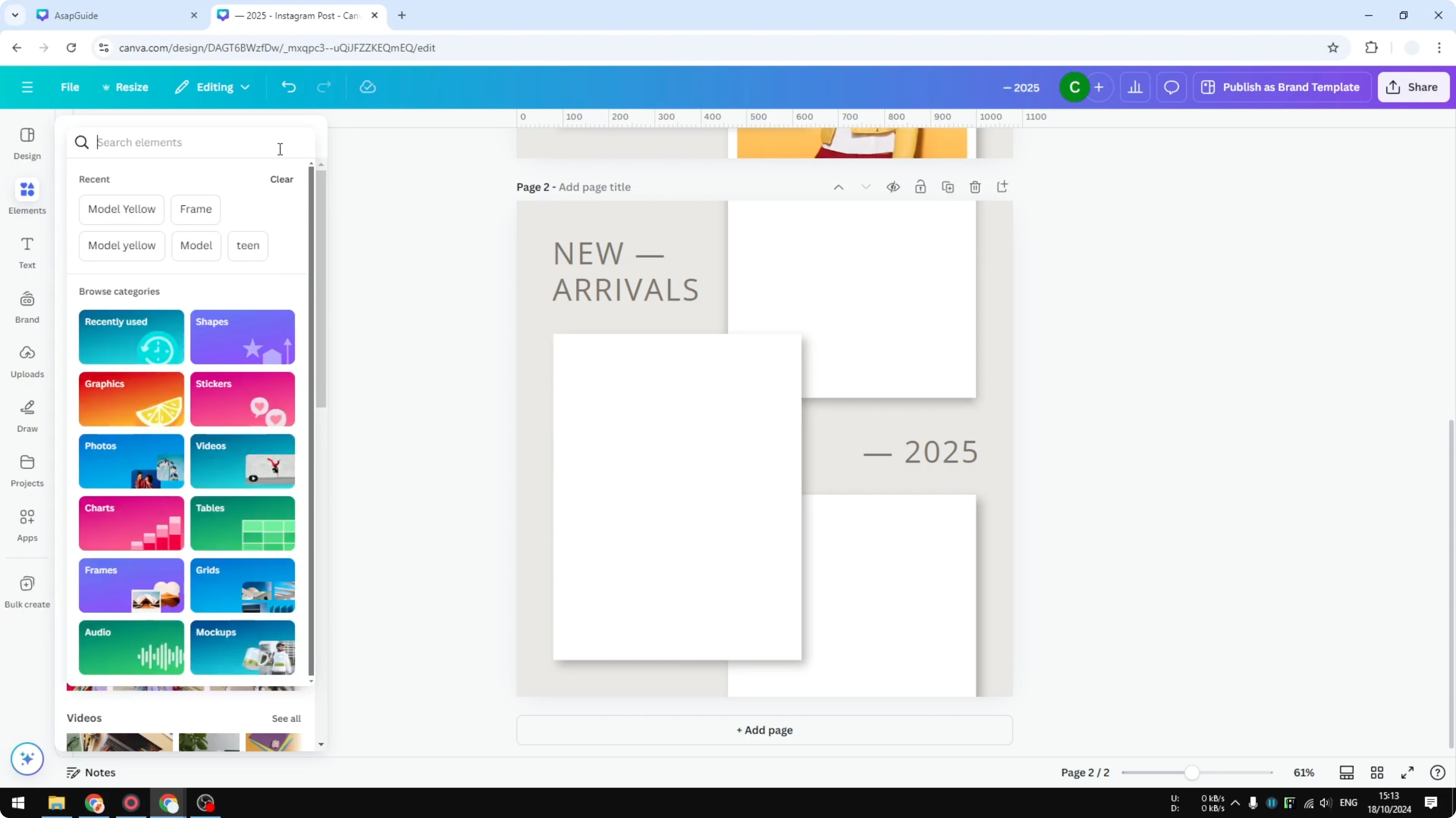 Screenshot from How to Add Placeholder Image Frame in Canva at 119s