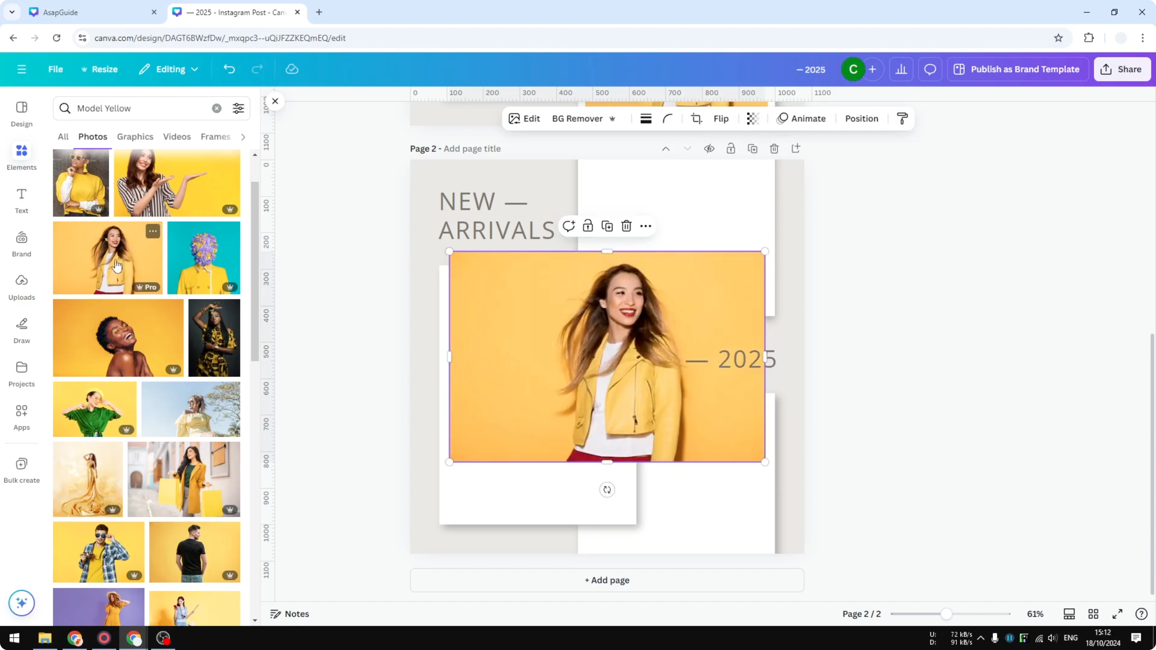 Screenshot from How to Add Placeholder Image Frame in Canva at 71s