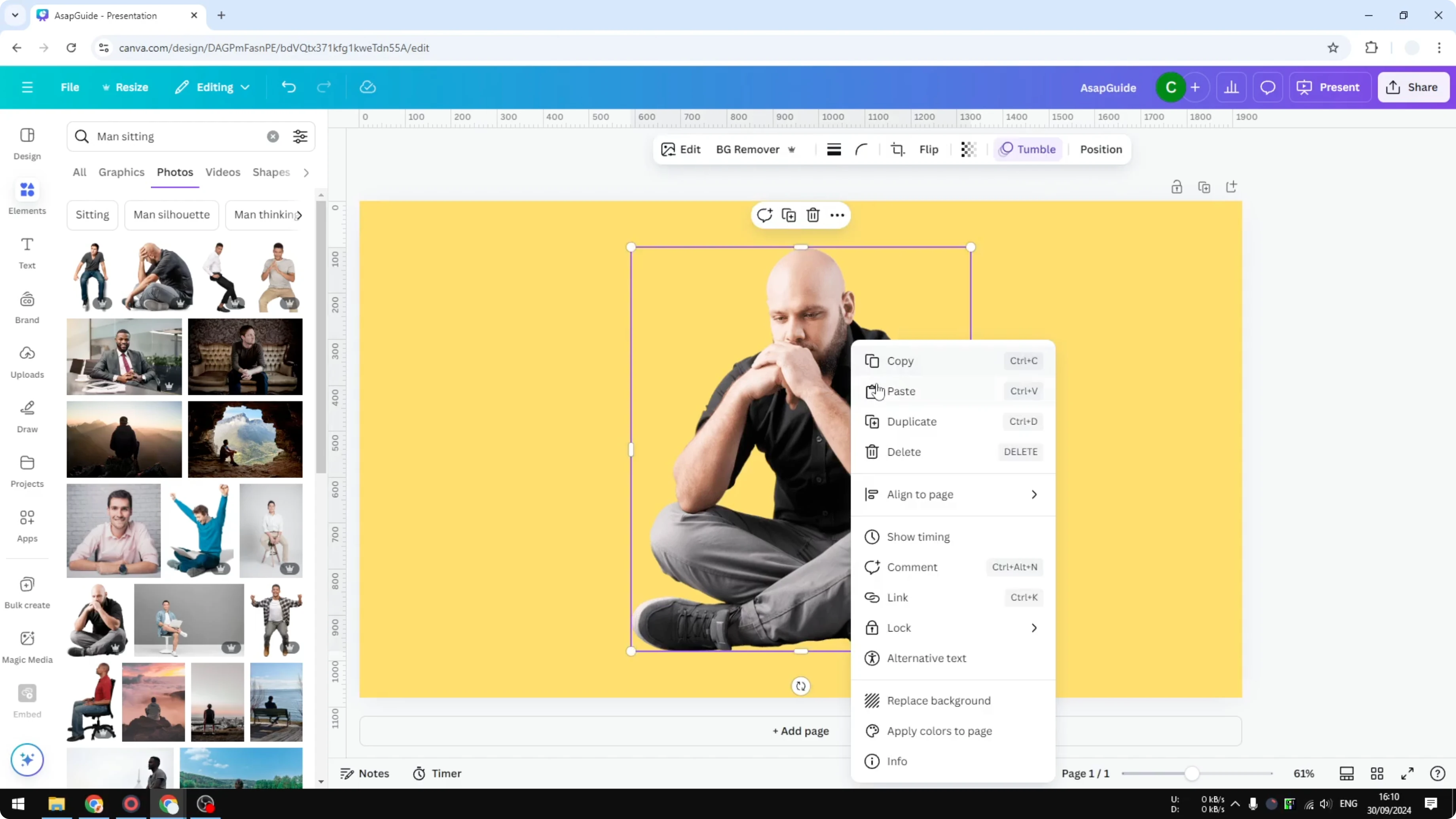 Screenshot from How to Add Realistic Shadow in Canva at 221s