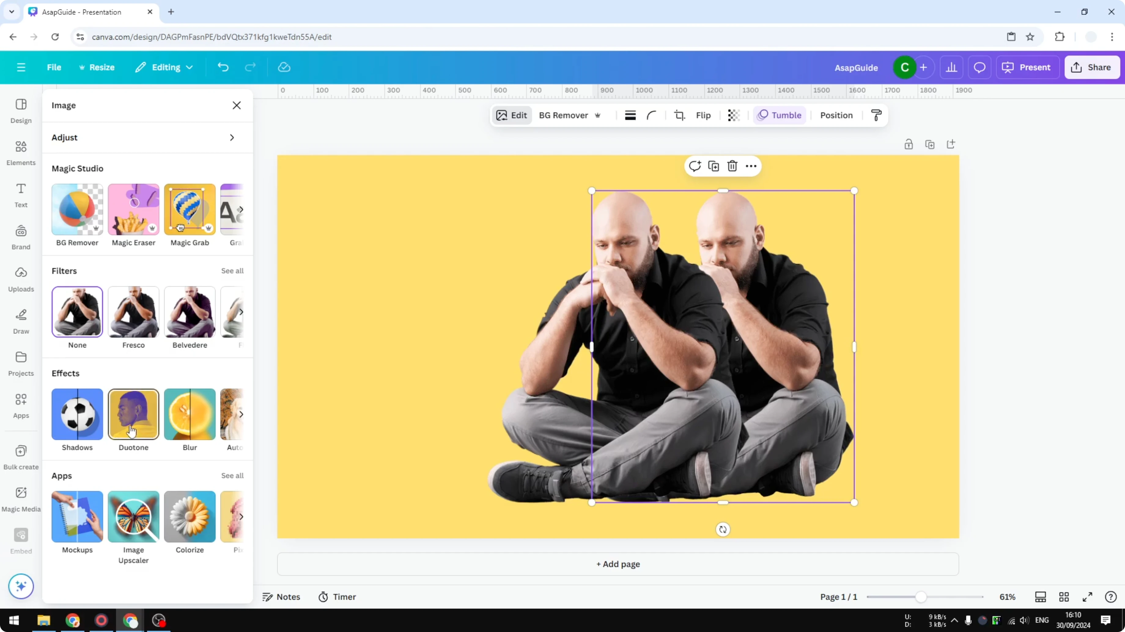 Screenshot from How to Add Realistic Shadow in Canva at 238s