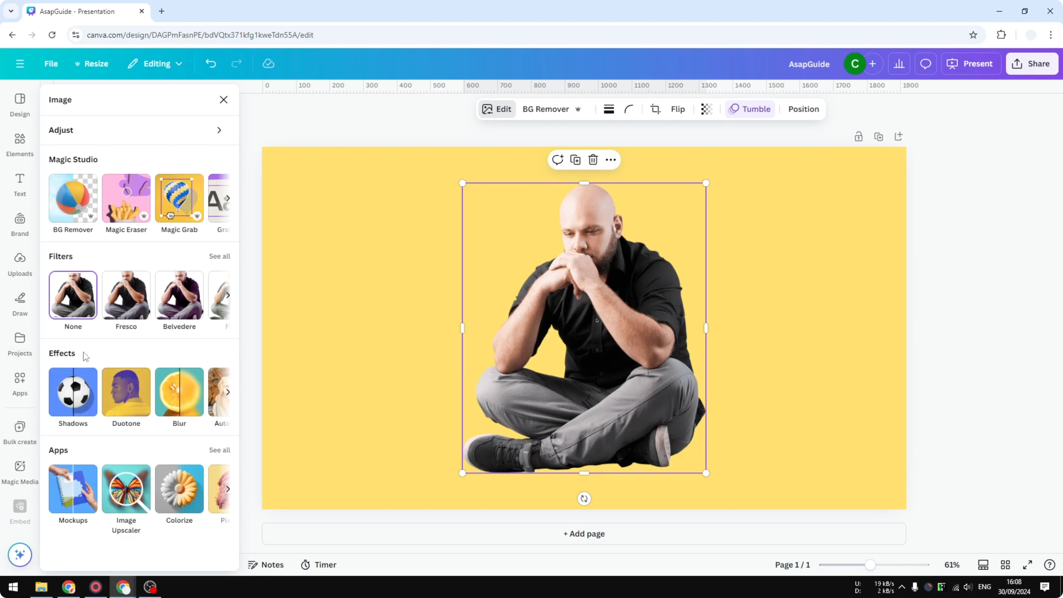 Screenshot from How to Add Realistic Shadow in Canva at 88s