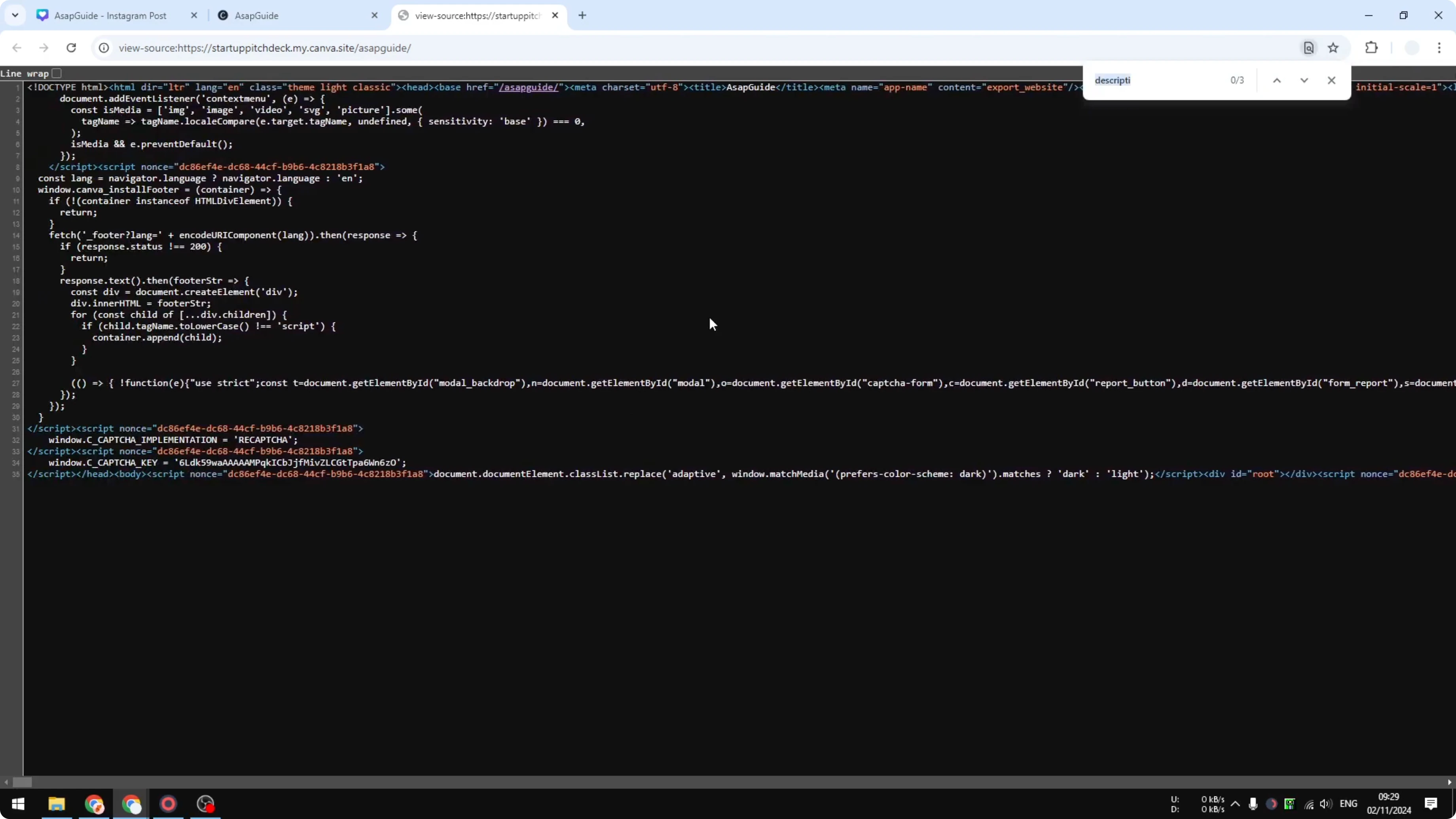 Screenshot from How to Add Site Description to Your Canva Website at 144s