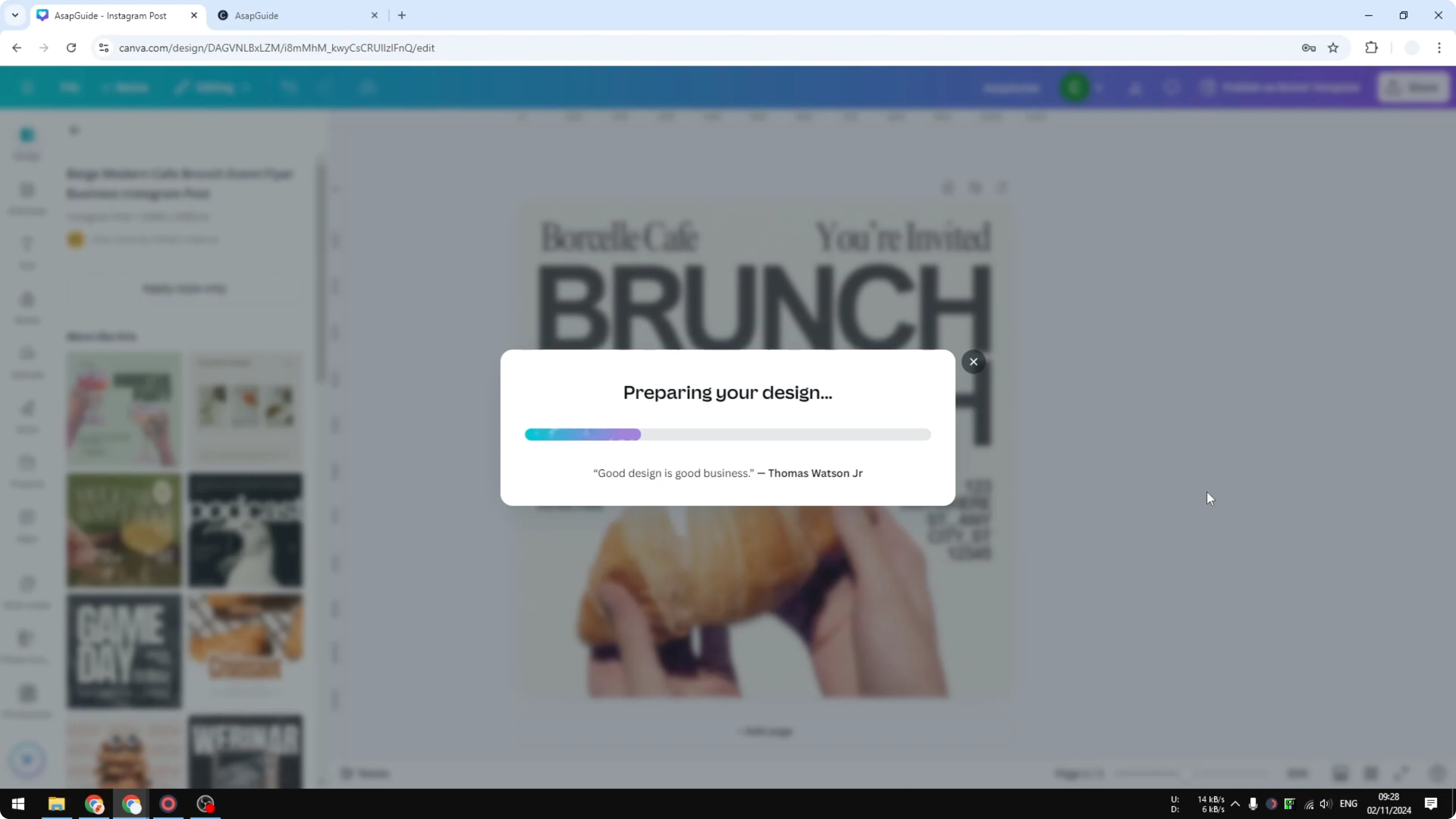 Screenshot from How to Add Site Description to Your Canva Website at 83s