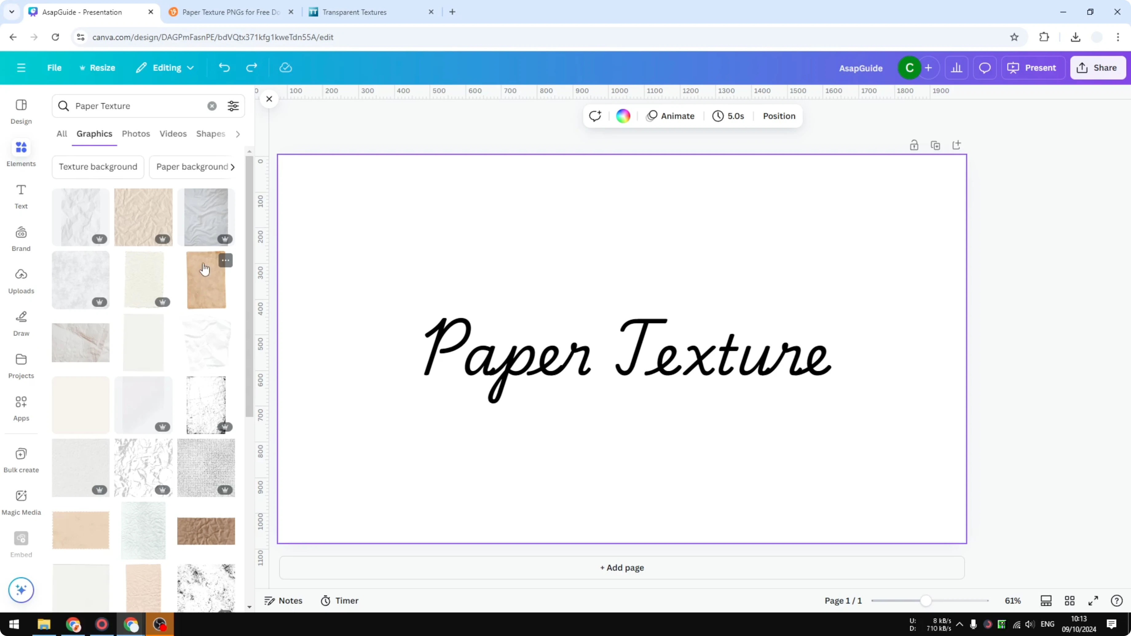Screenshot from How to Add Texture in Canva at 58s