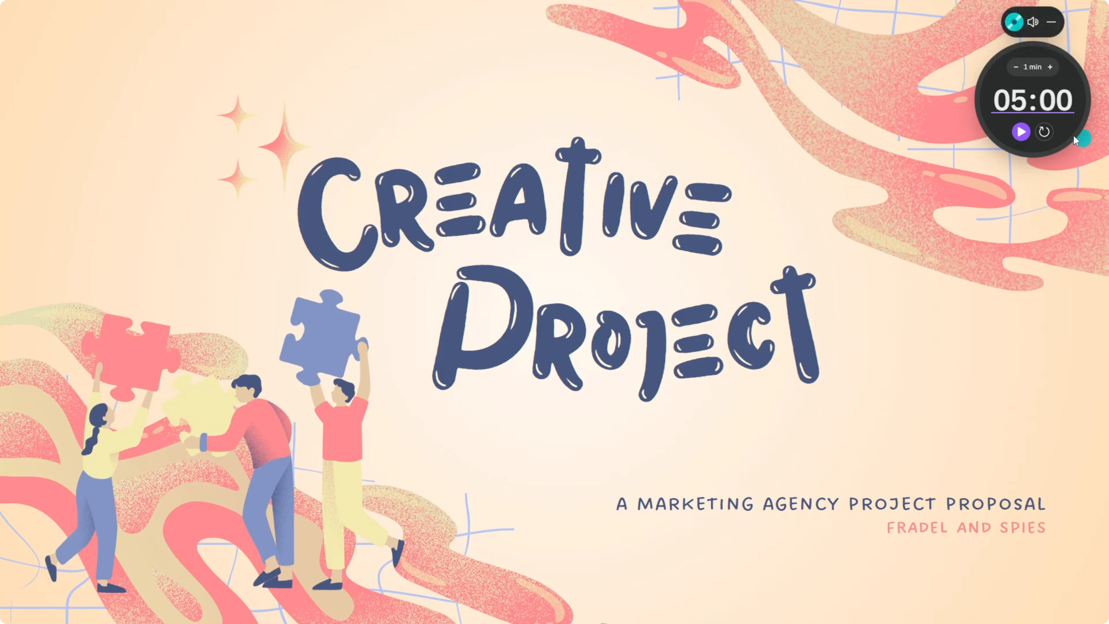 Screenshot from How to Add Timer to Canva Presentation at 123s