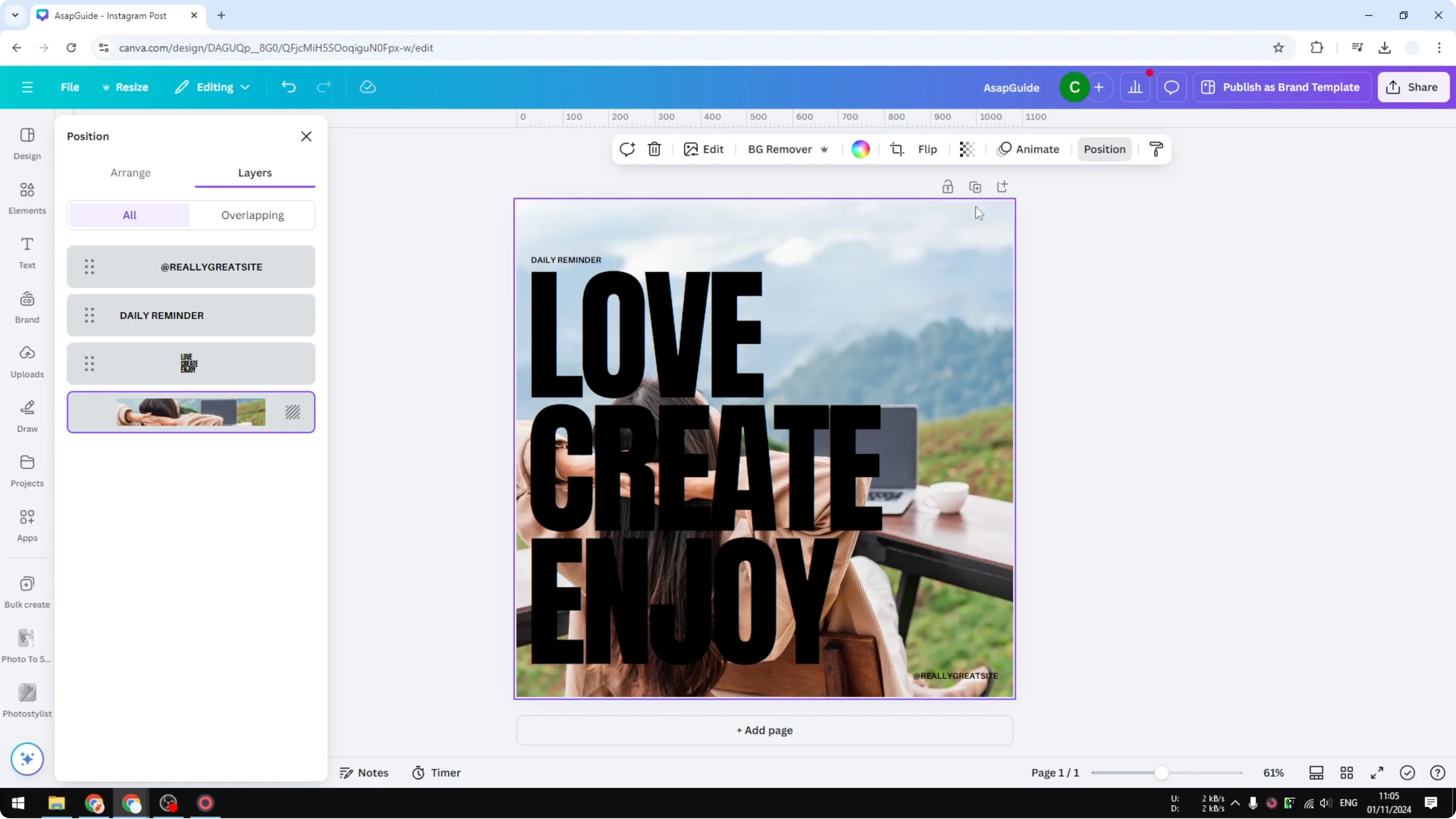 Screenshot from How to Adjust Background Image Transparency at 46s