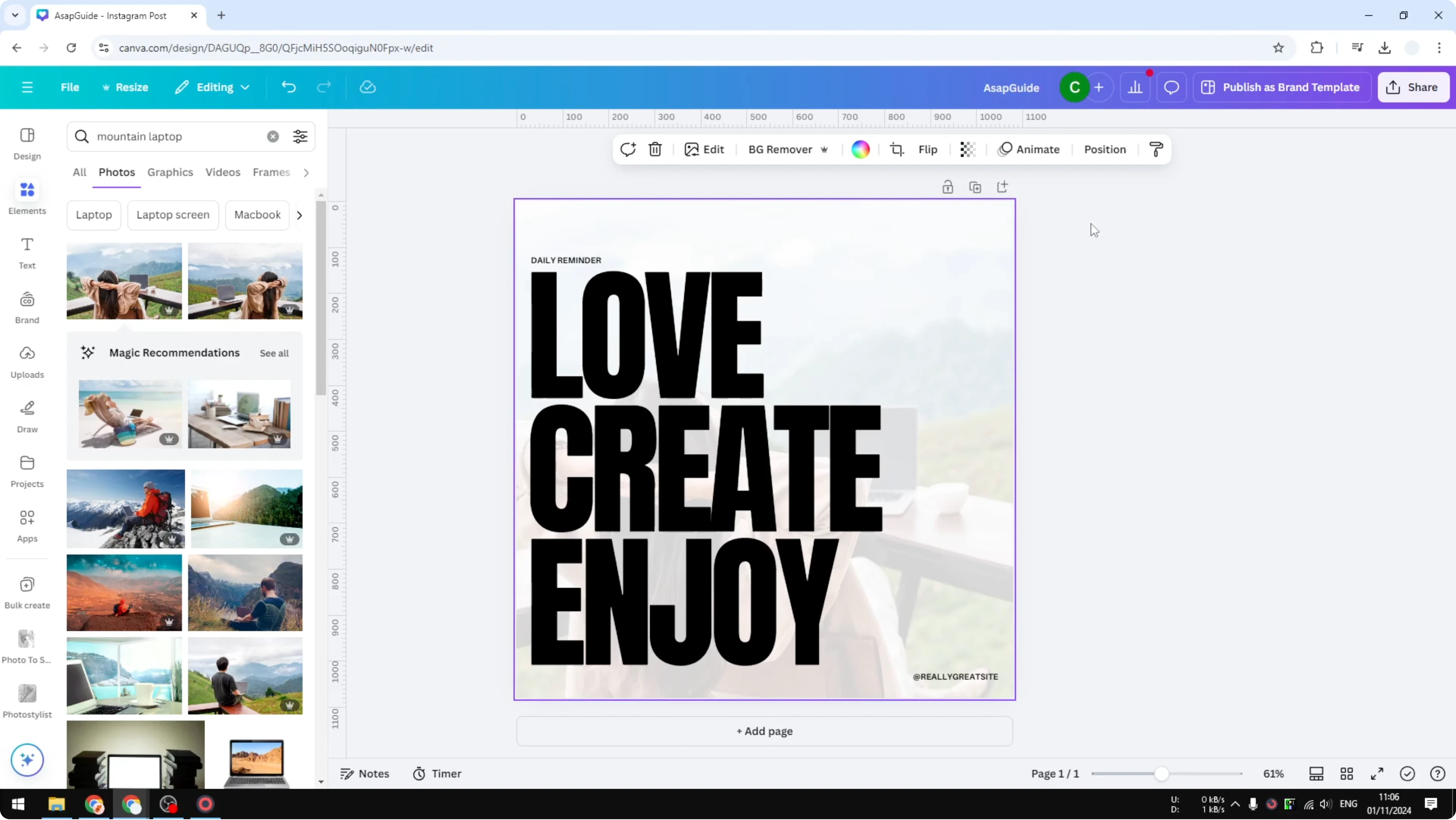 Screenshot from How to Adjust Background Image Transparency at 83s