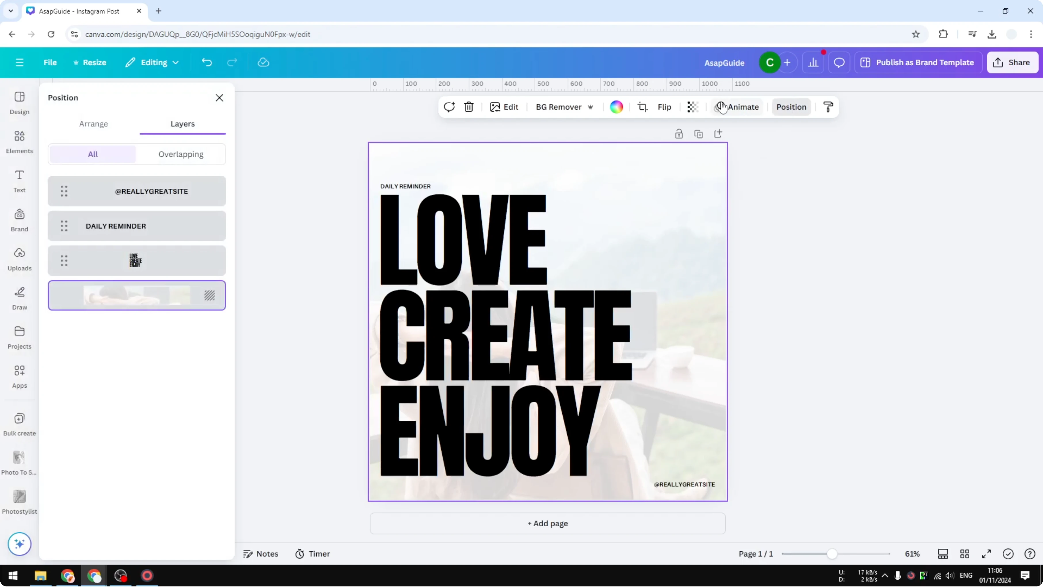 Screenshot from How to Adjust Background Image Transparency at 87s