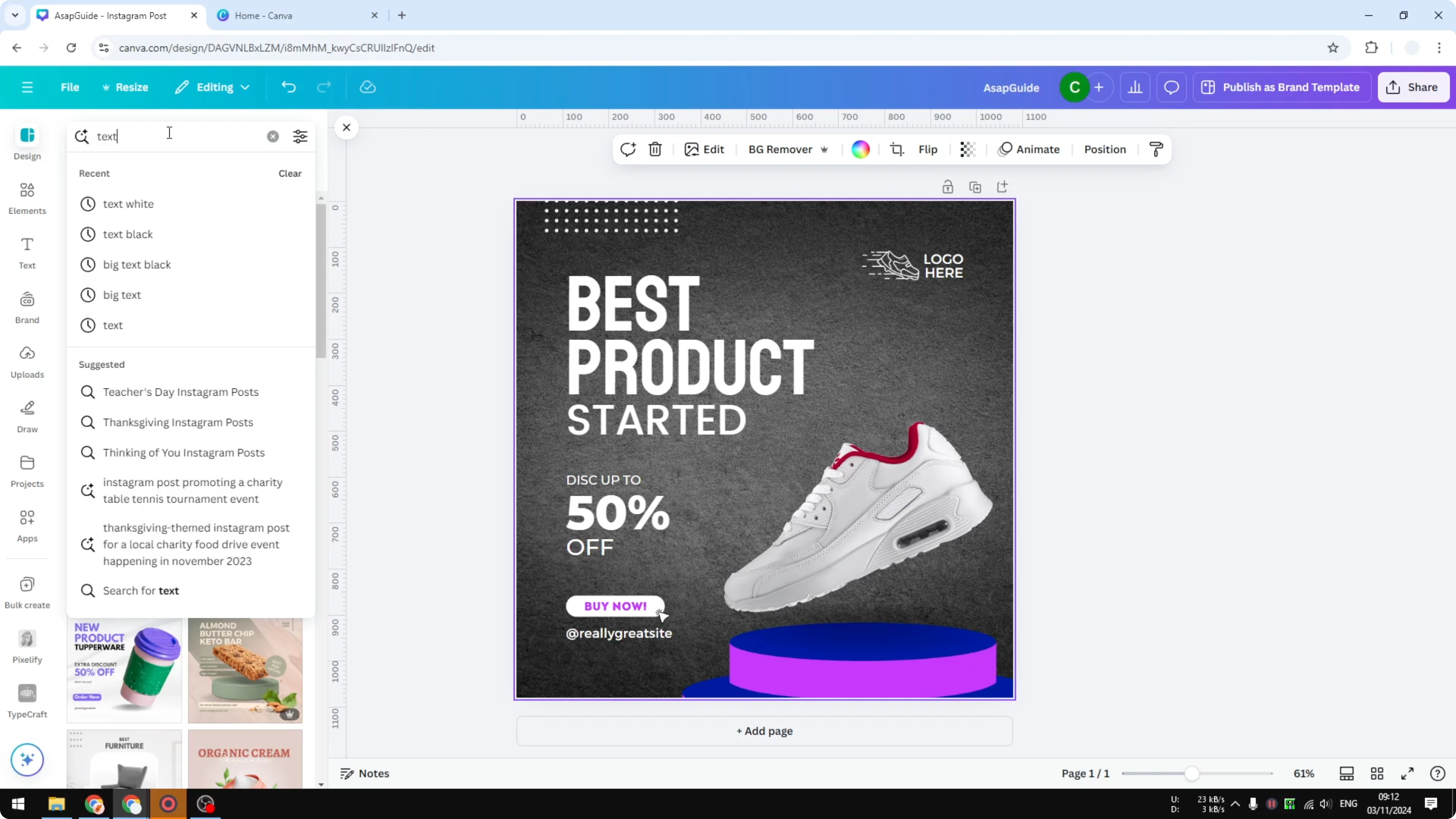 Screenshot from How to Apply Brand Colors in One Click on Canva Templates at 108s
