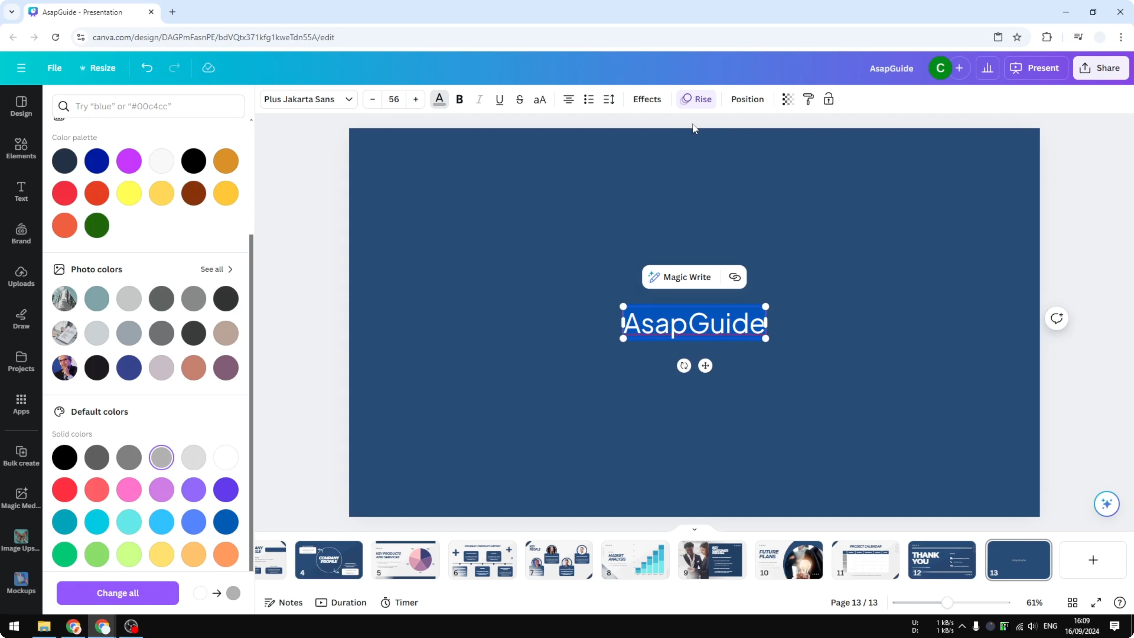 Screenshot from How To Apply Watermark In Canva at 132s