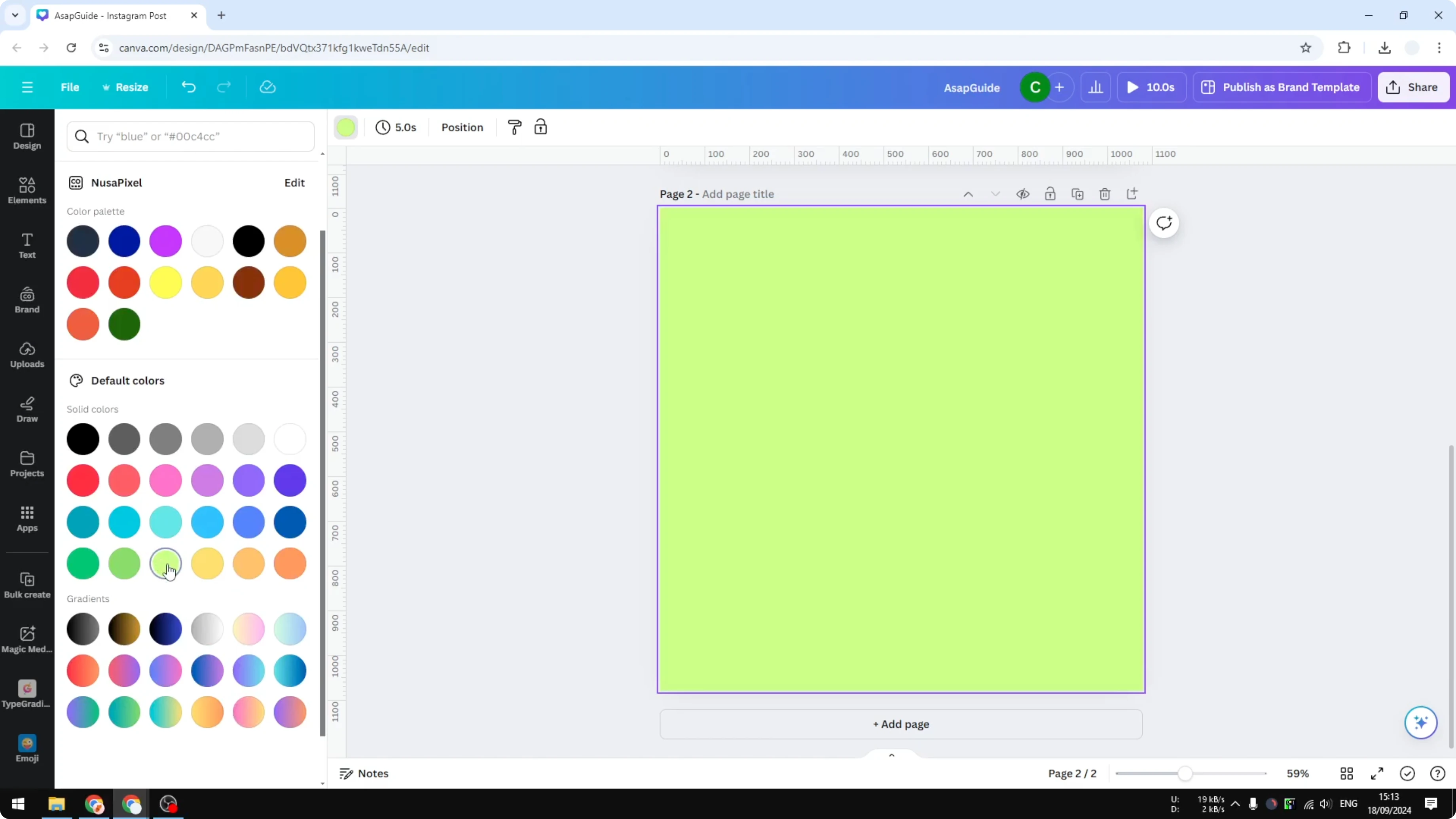 Screenshot from How to Arch Text in Canva at 18s