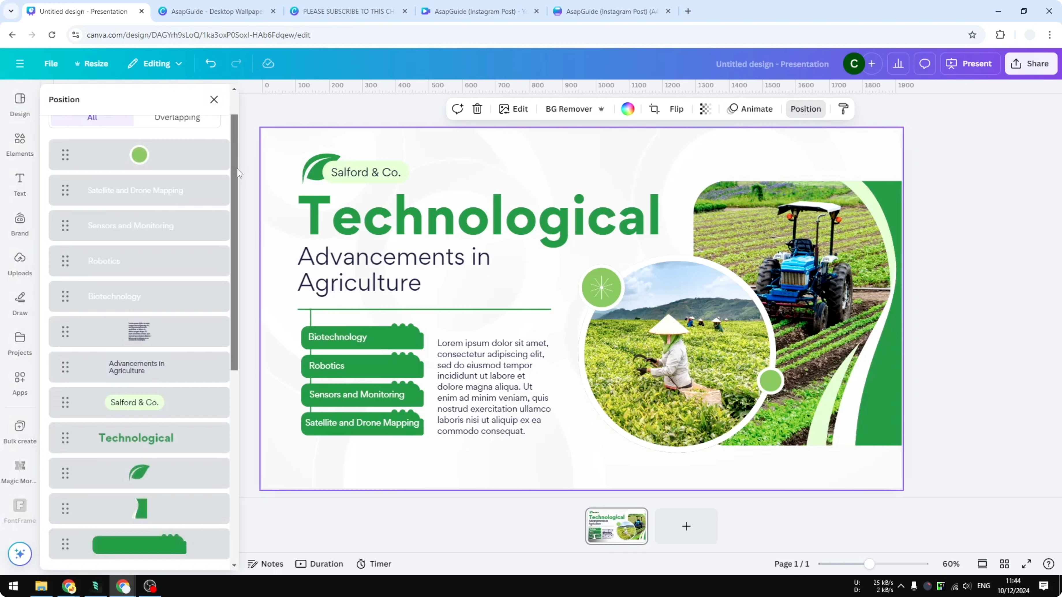 Screenshot from How to Arrange Layers in Canva with Drag and Drop at 65s