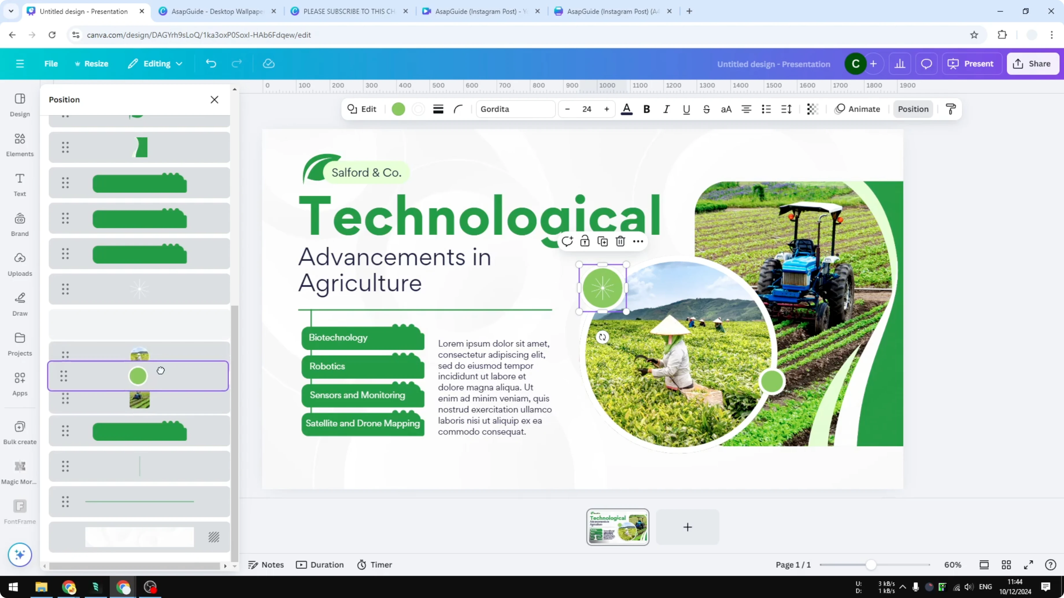 Screenshot from How to Arrange Layers in Canva with Drag and Drop at 80s