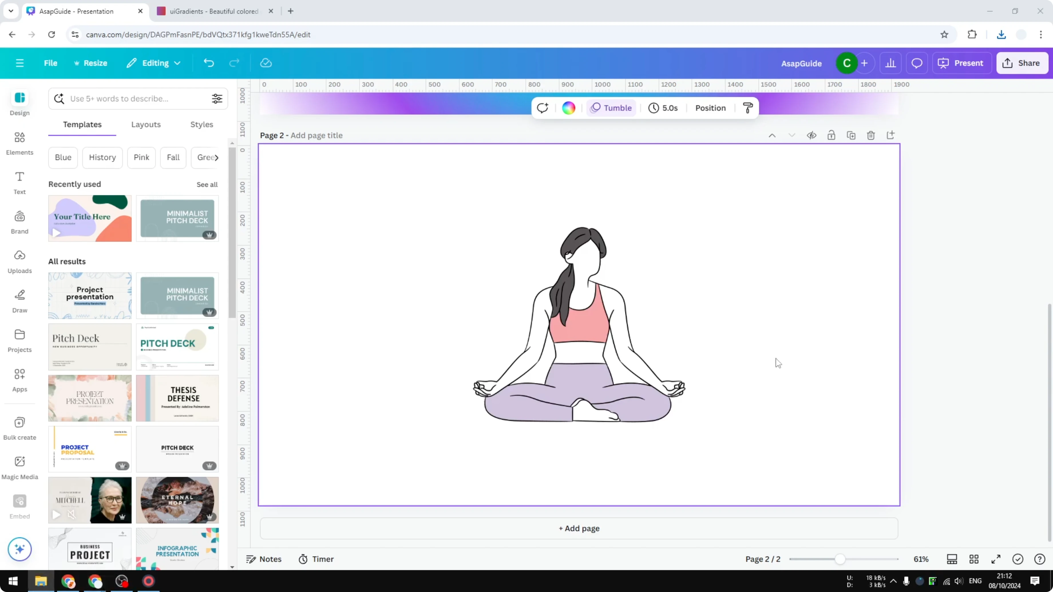 Screenshot from How to Make an Aura Gradient in Canva at 200s