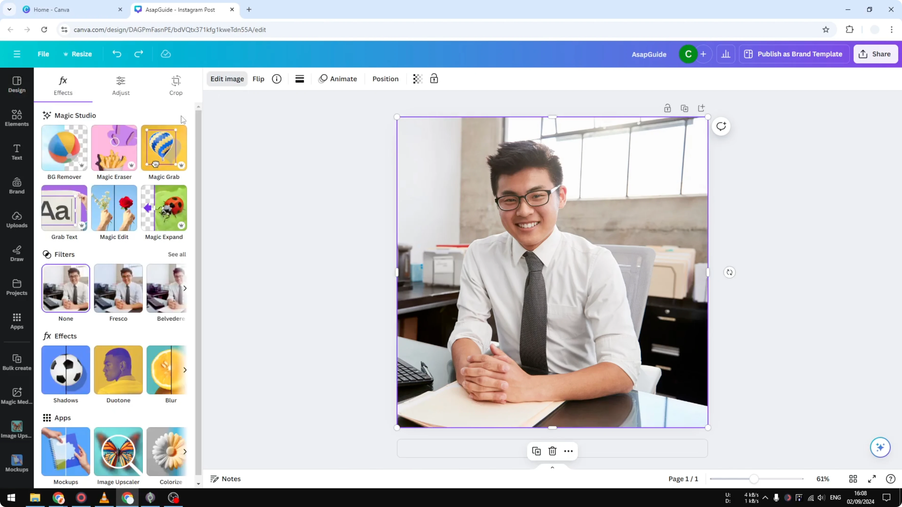 Screenshot from How To Blur Photos In Canva at 115s