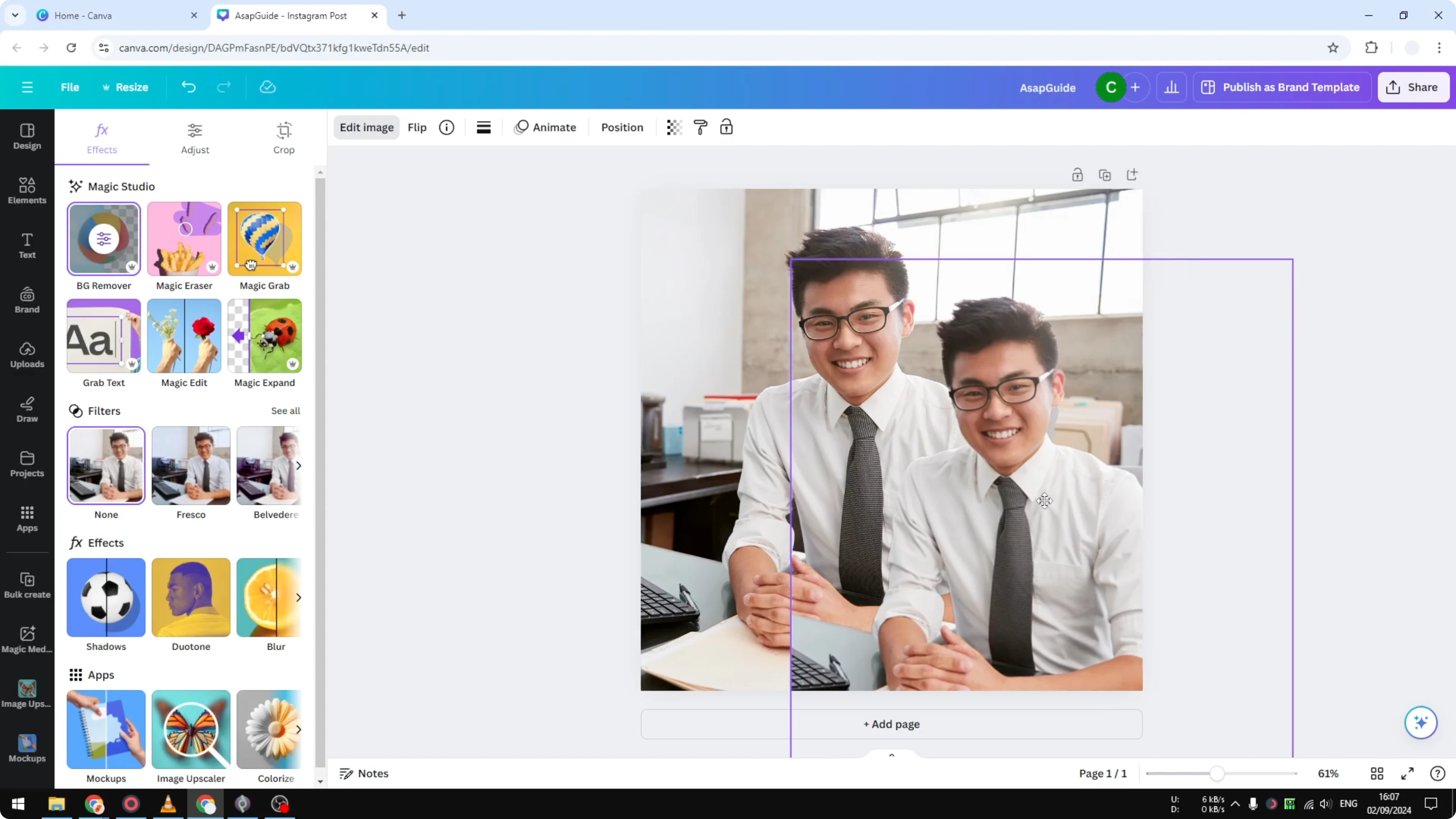 Screenshot from How To Blur Photos In Canva at 54s
