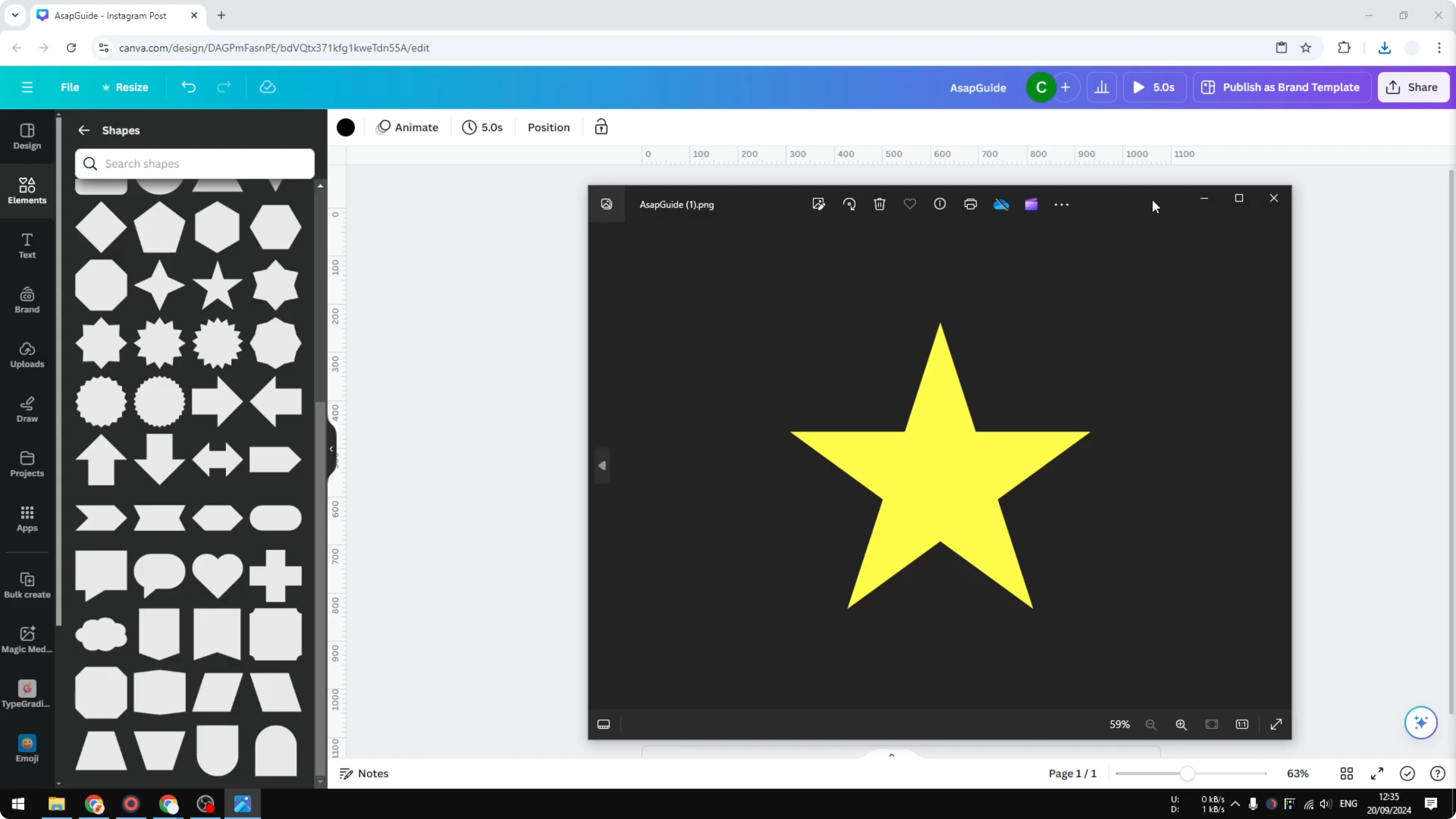 Screenshot from How to Blur a Shape in Canva at 137s