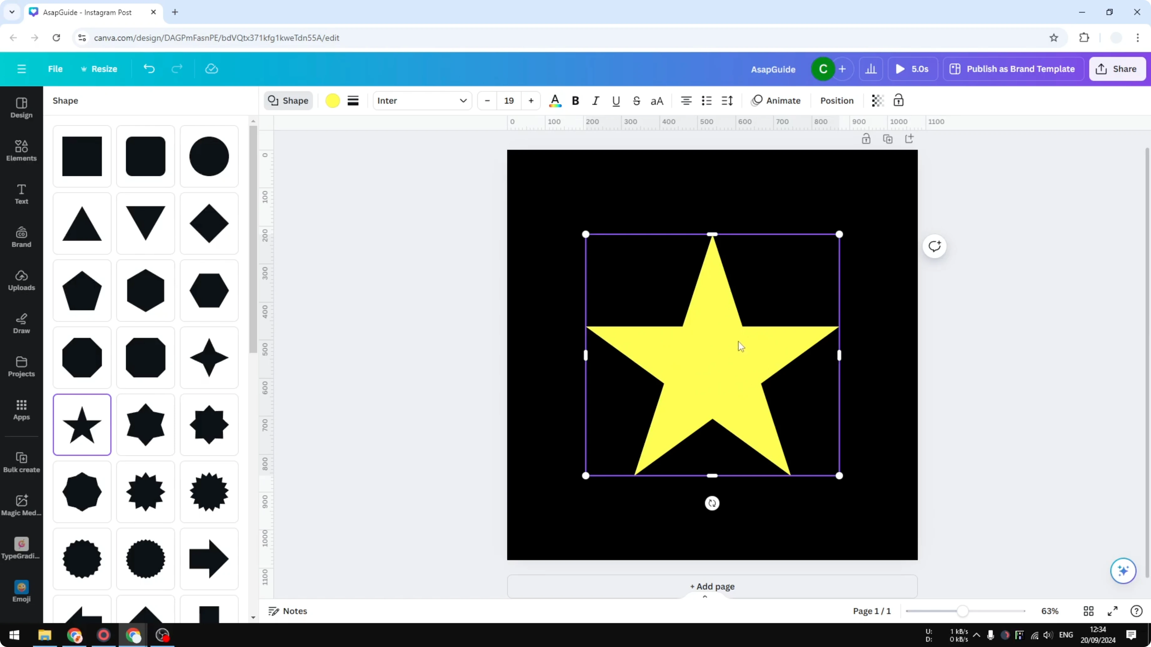 Screenshot from How to Blur a Shape in Canva at 85s