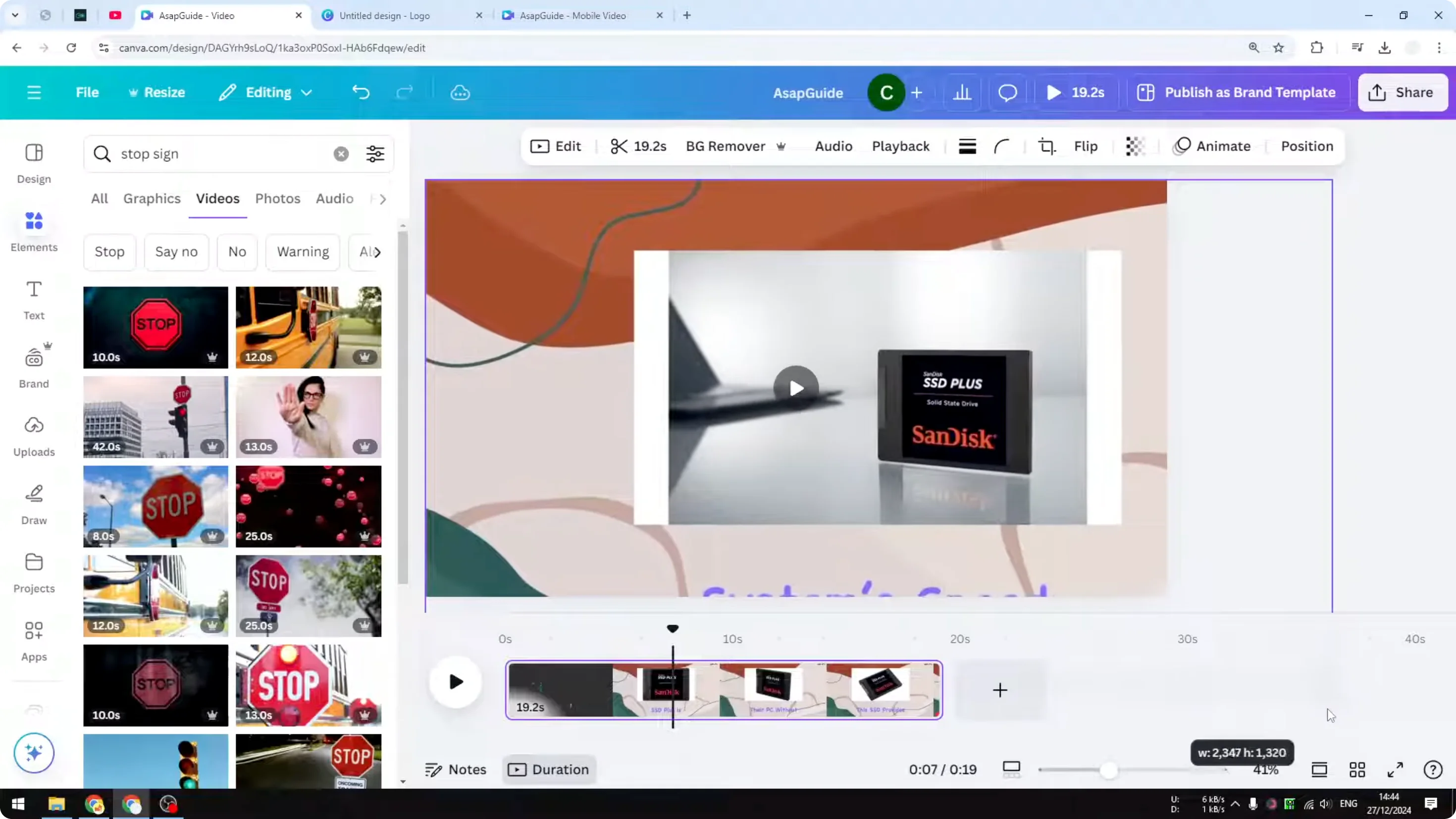 Screenshot from Can You Remove Text from a Video in Canva at 107s