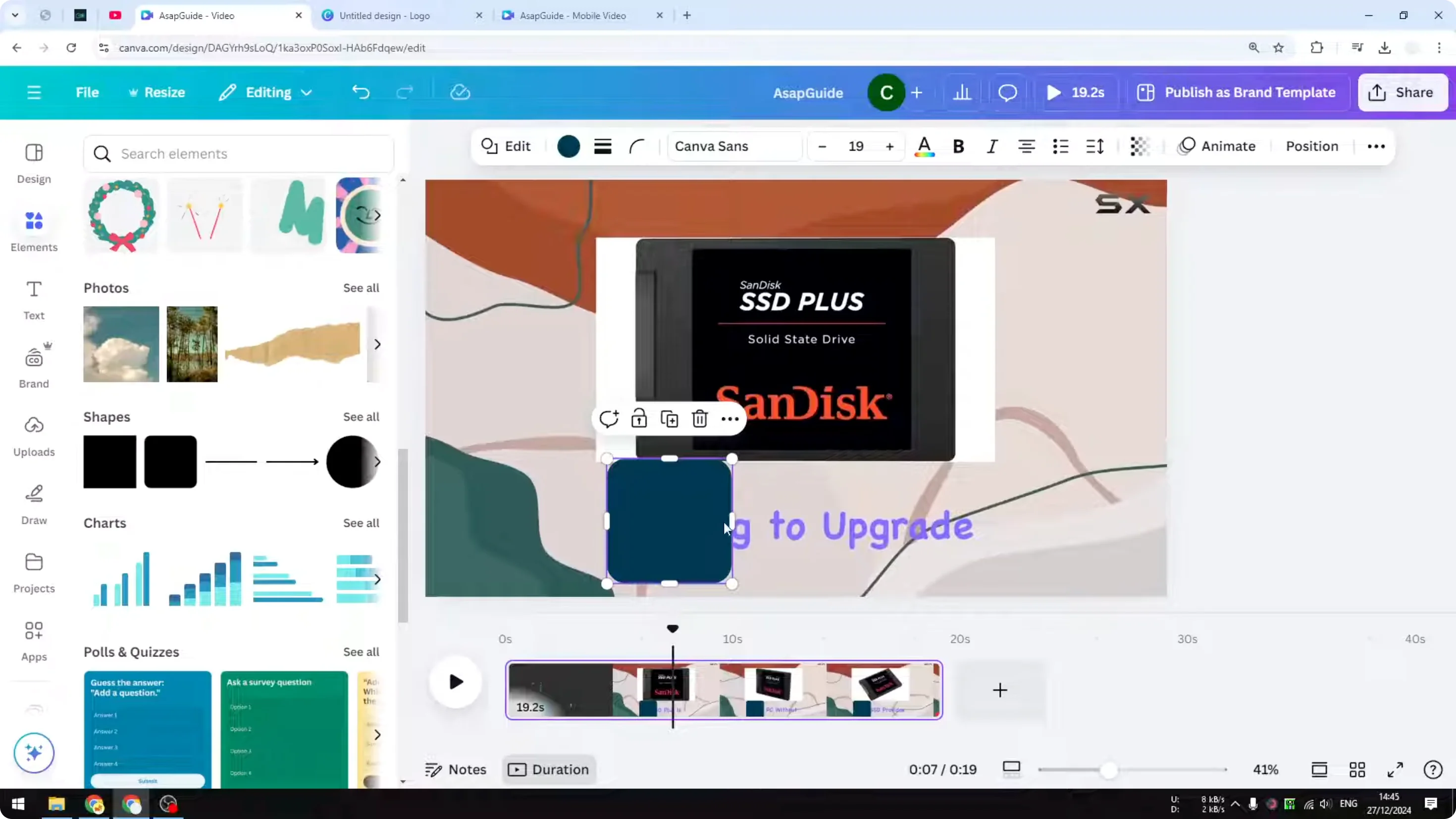 Screenshot from Can You Remove Text from a Video in Canva at 162s