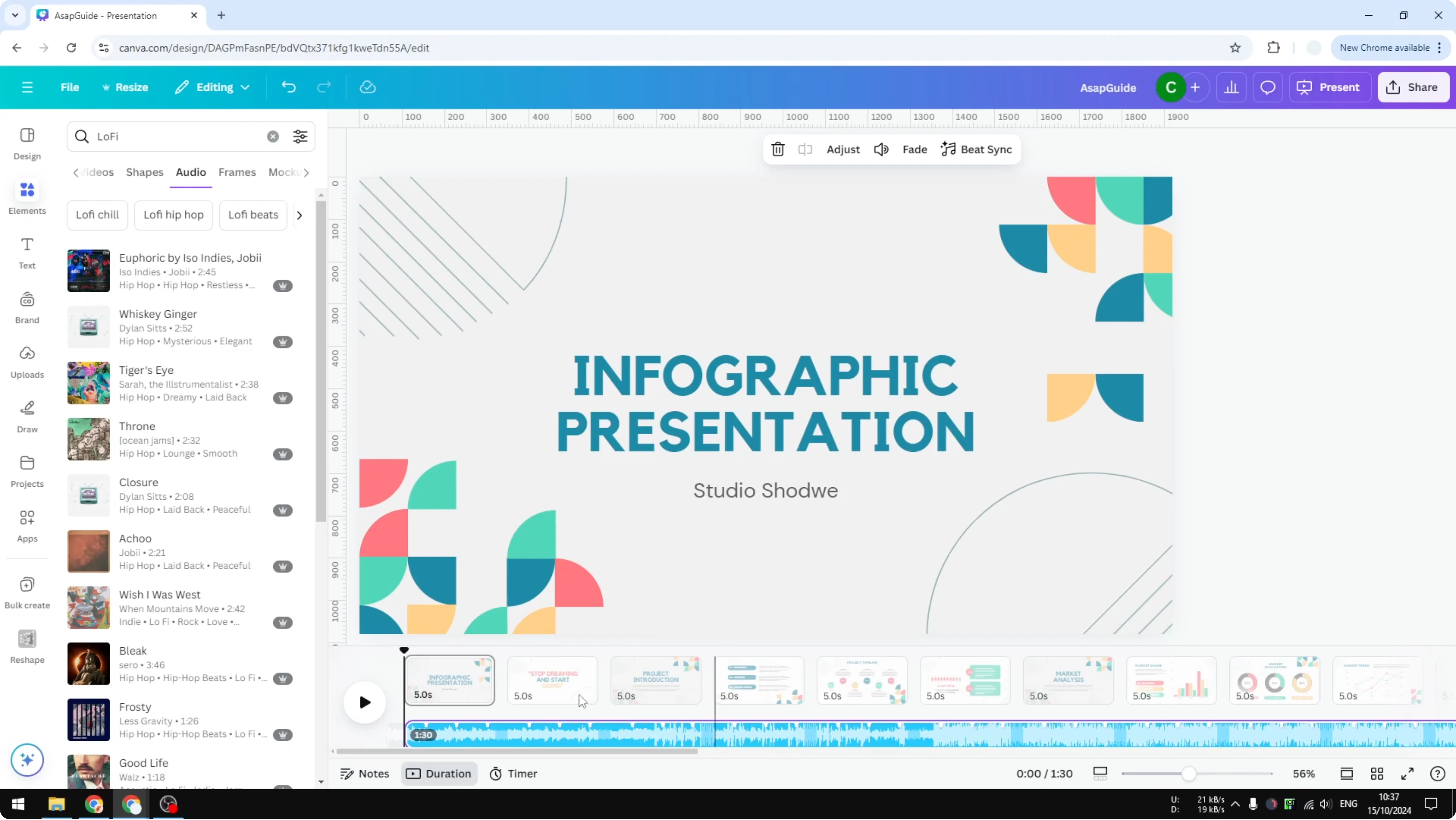 Screenshot from How to Use Canva Video Timeline at 129s