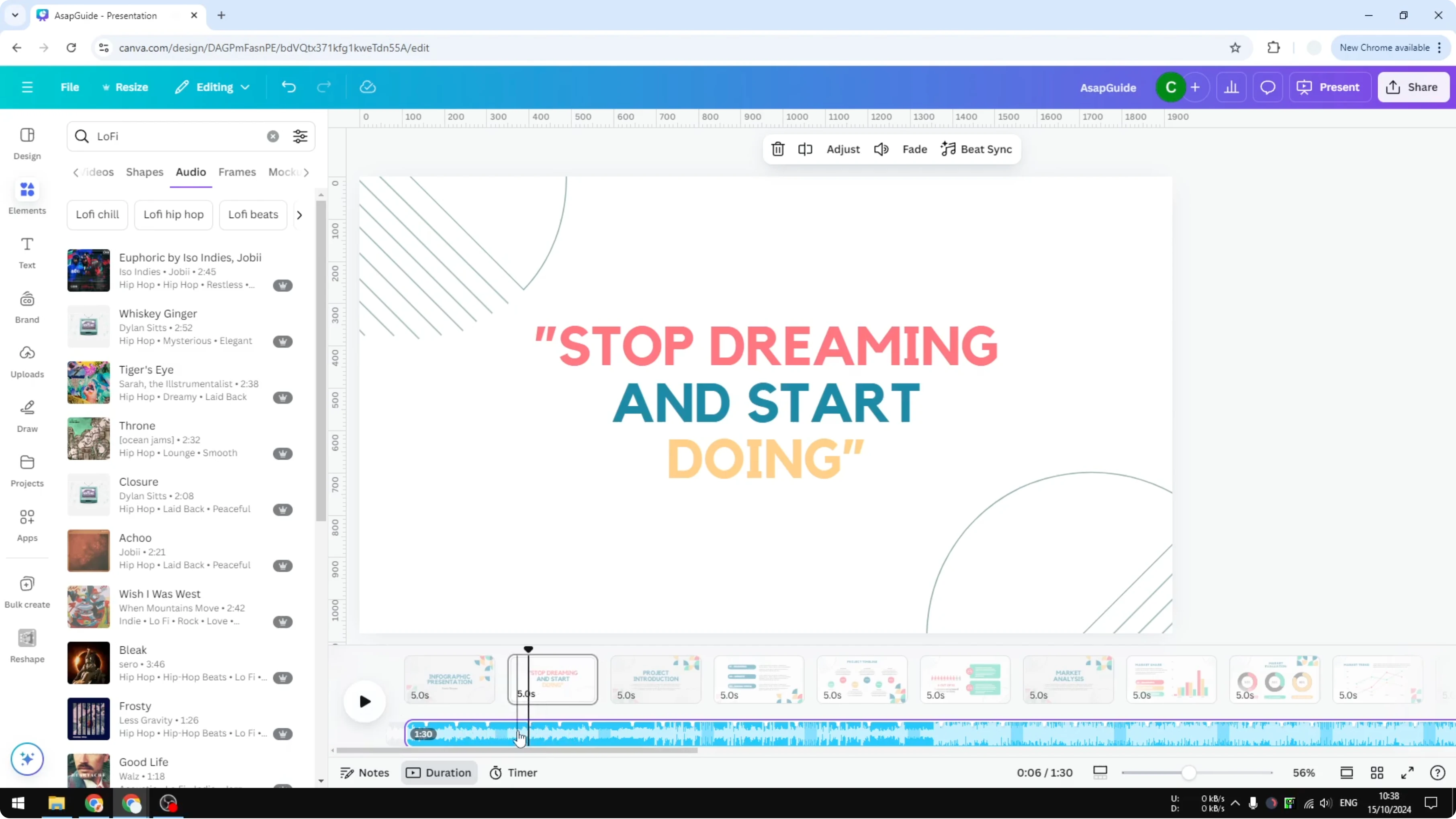 Screenshot from How to Use Canva Video Timeline at 141s