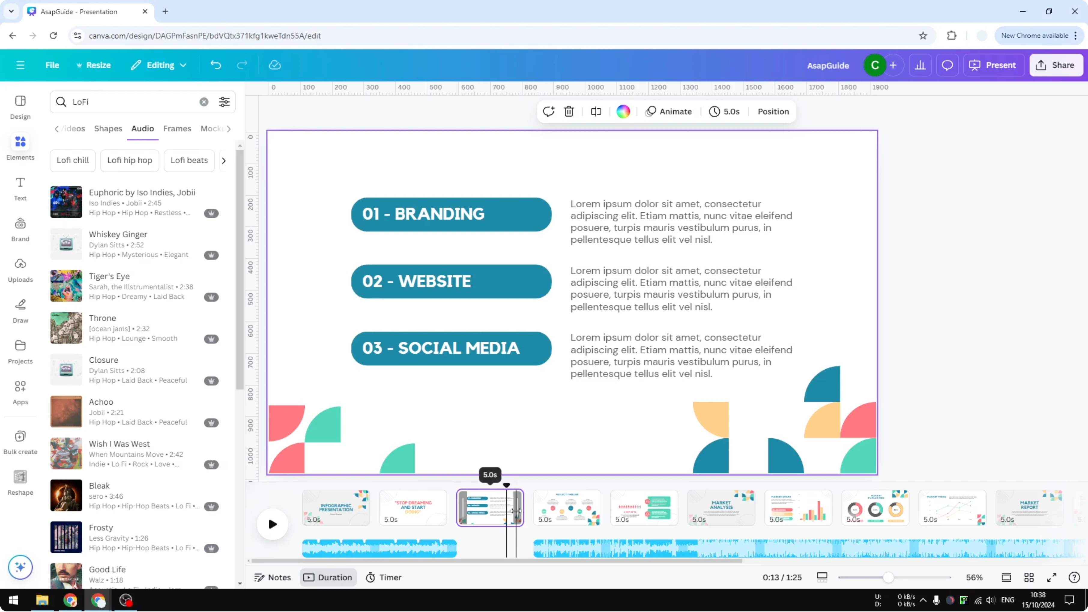 Screenshot from How to Use Canva Video Timeline at 187s