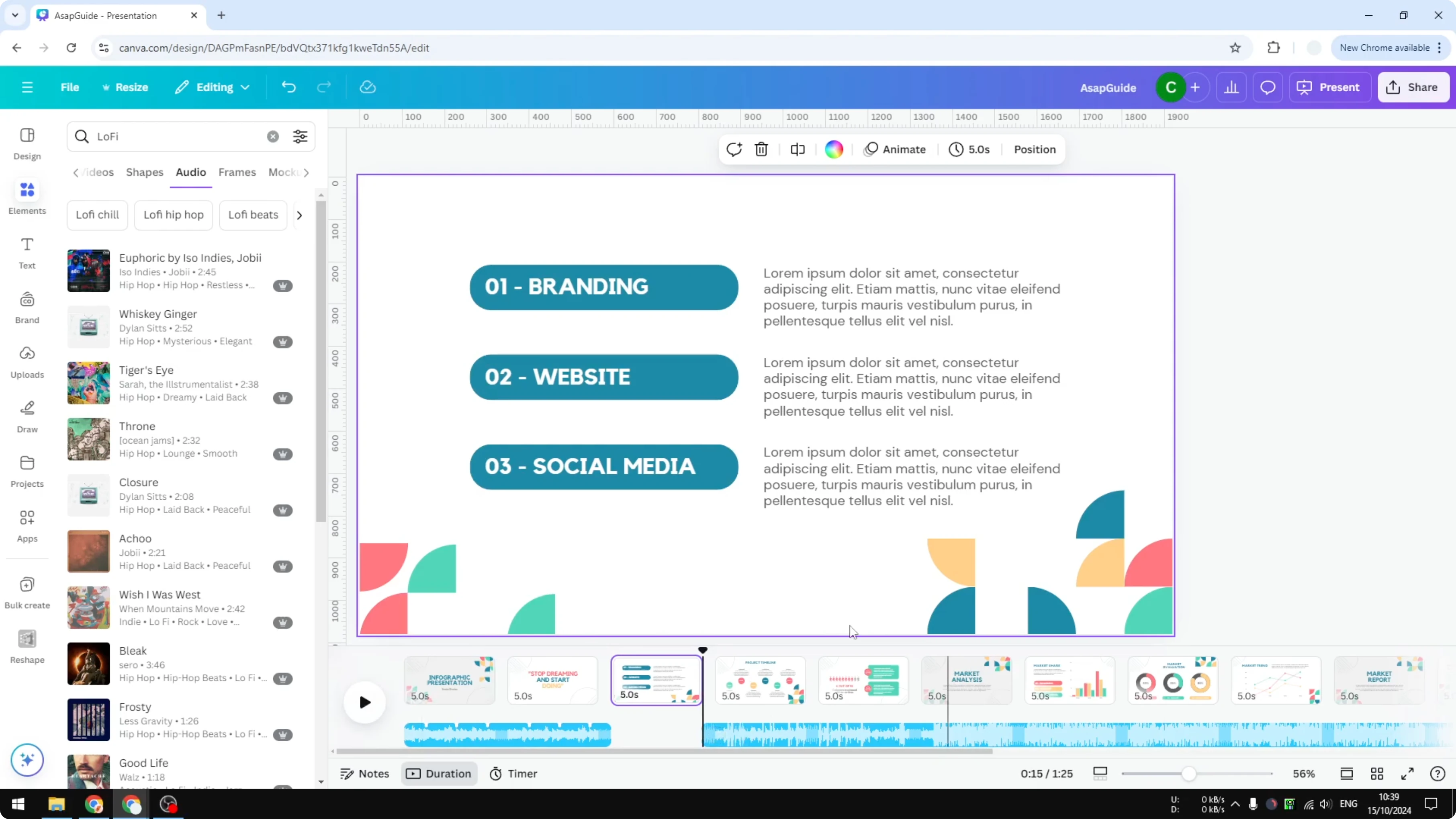 Screenshot from How to Use Canva Video Timeline at 219s