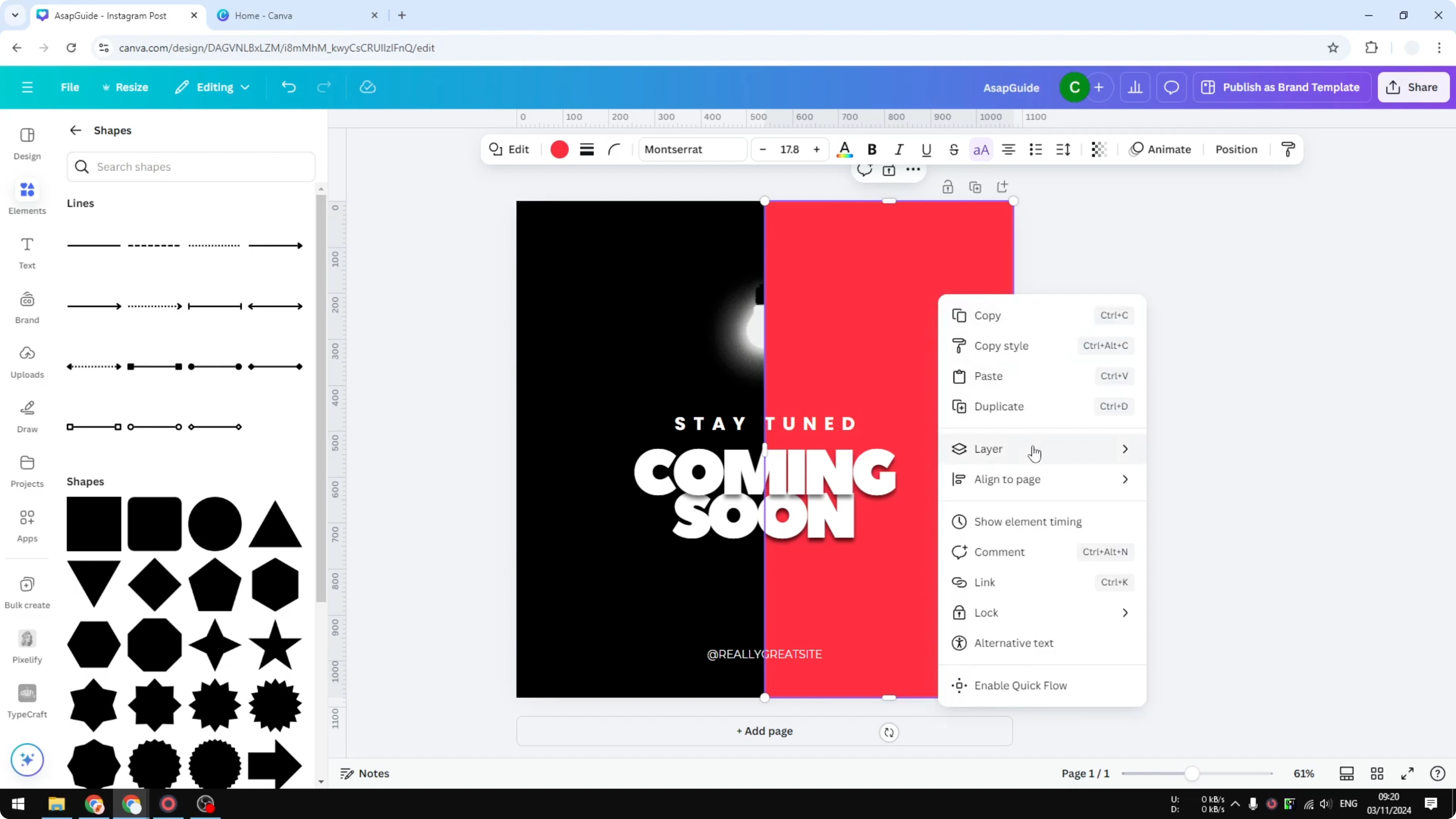 Screenshot from How to Change Background Color on Canva at 109s