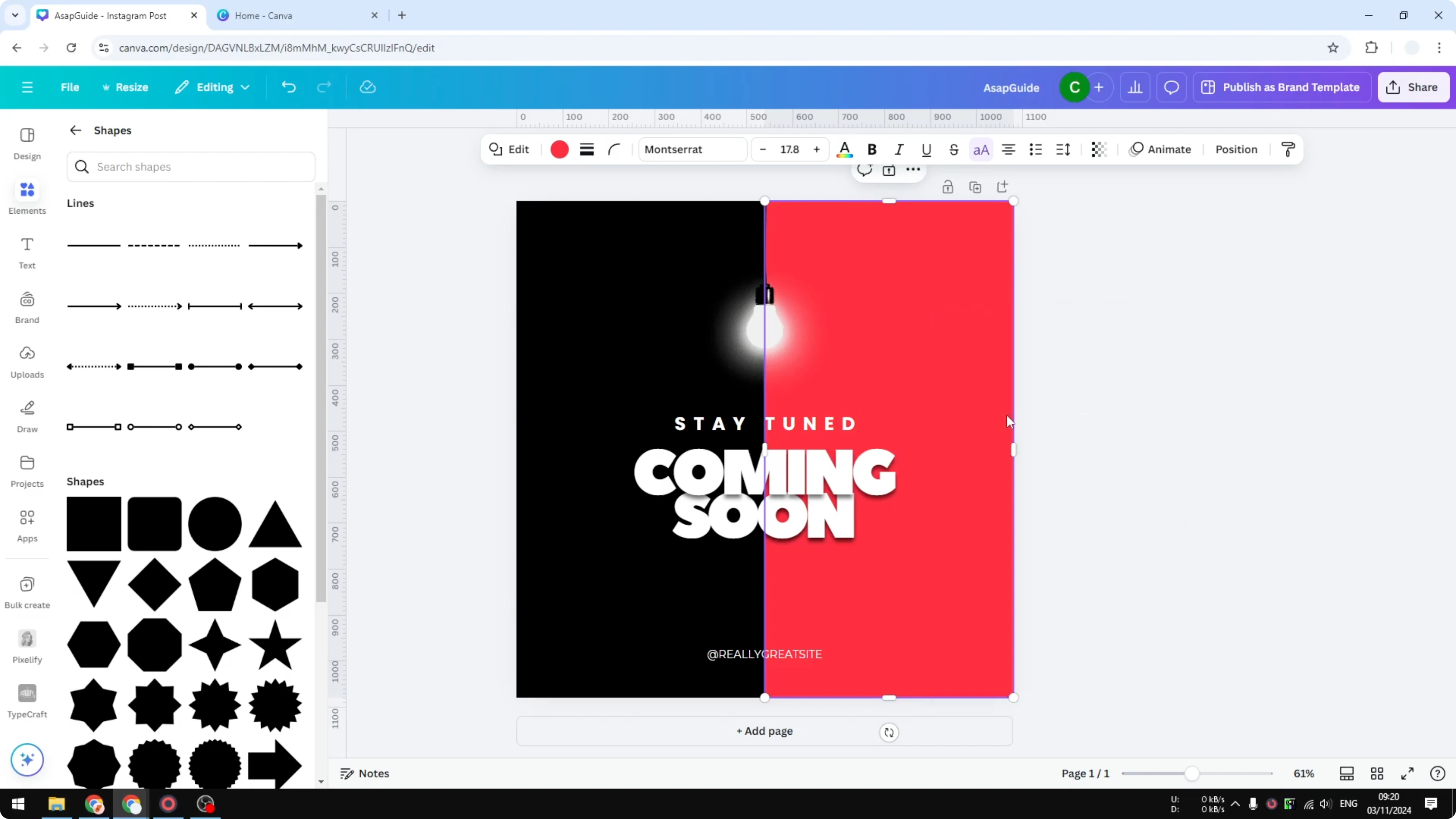 Screenshot from How to Change Background Color on Canva at 114s