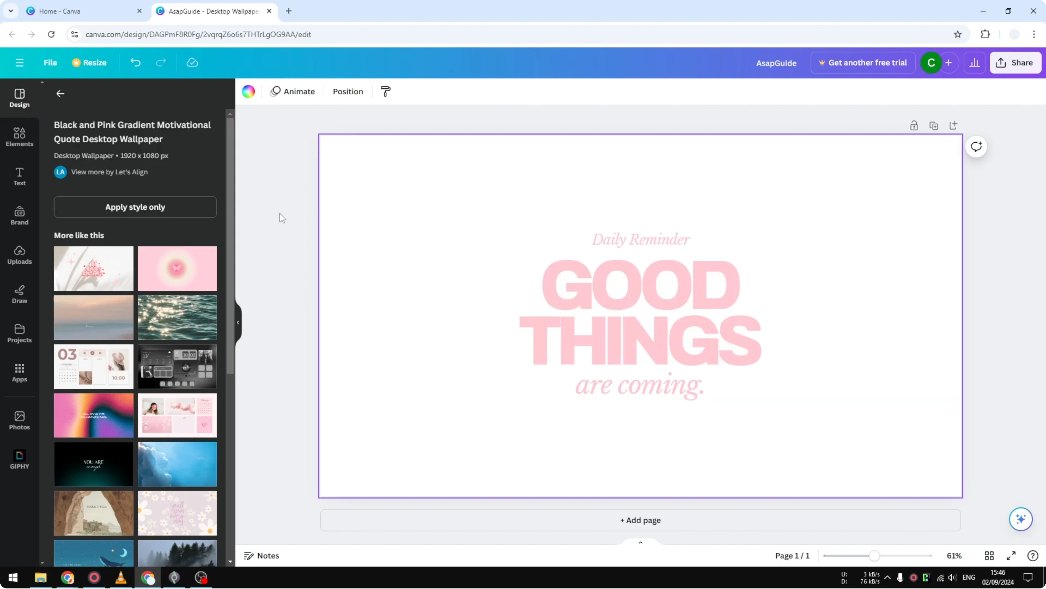 Screenshot from How To Change Background Color In Canva at 31s
