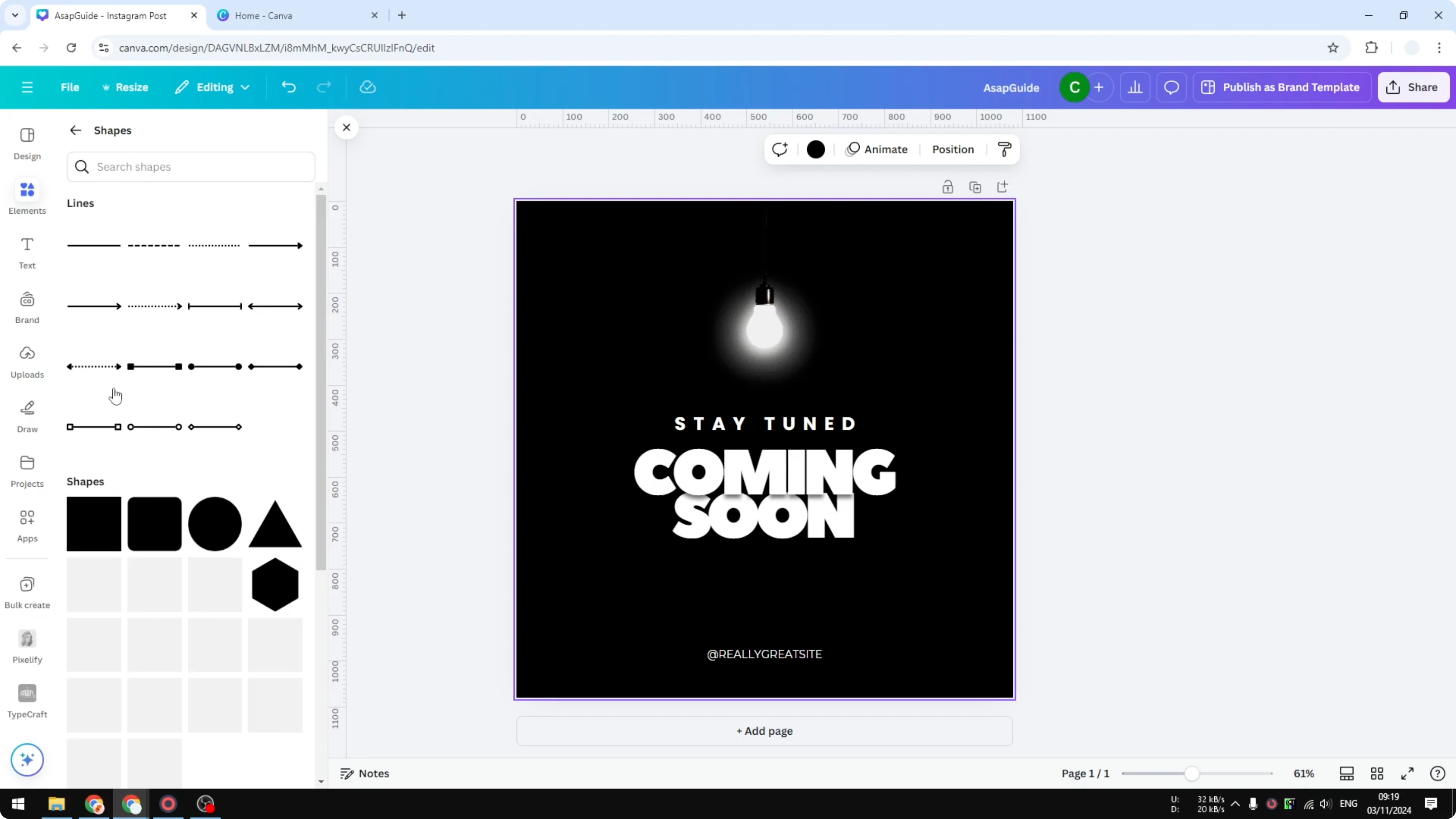 Screenshot from How to Change Background Color on Canva at 87s