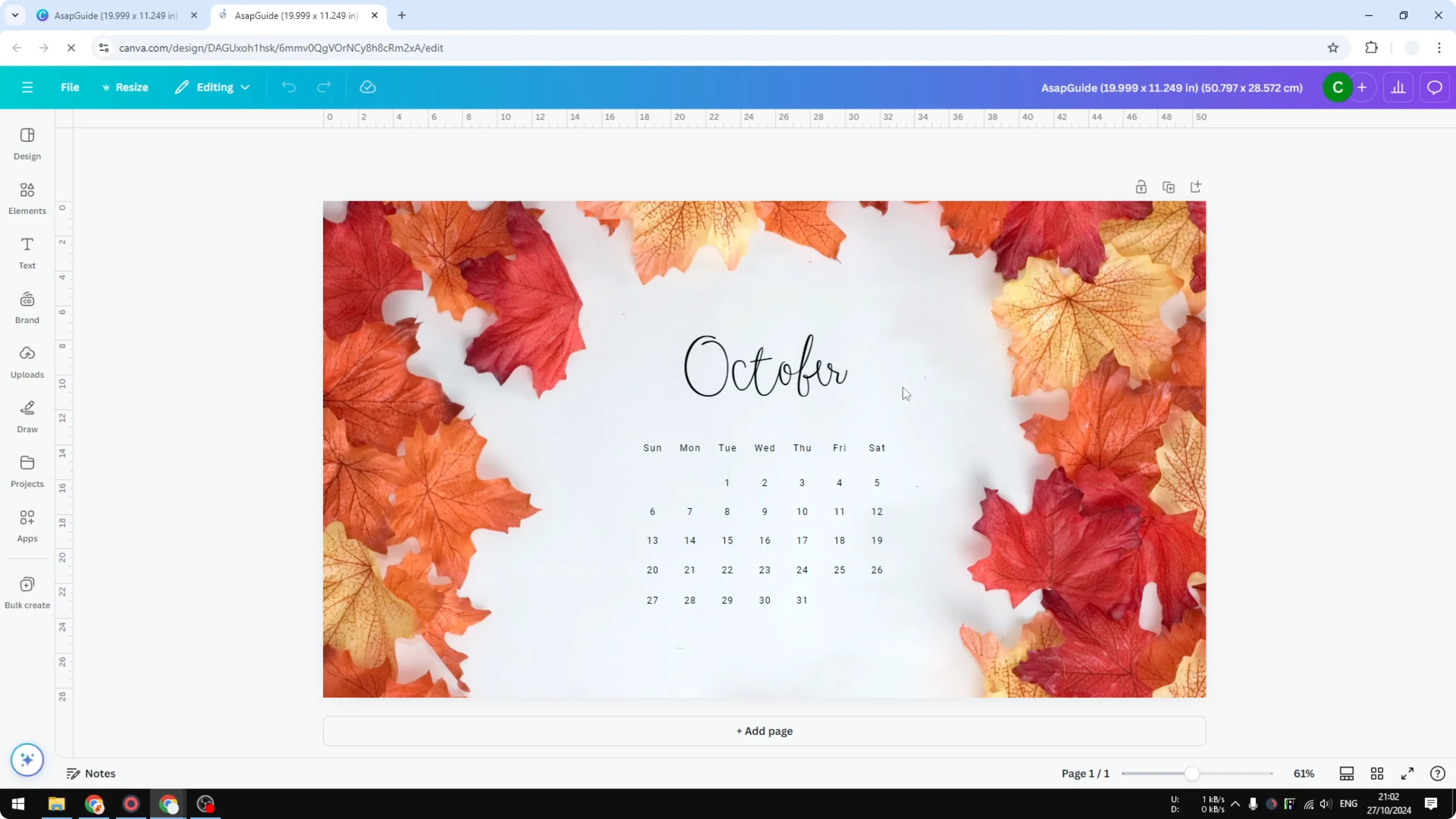 Screenshot from How to Change Canva Ruler from Inches to CM at 98s