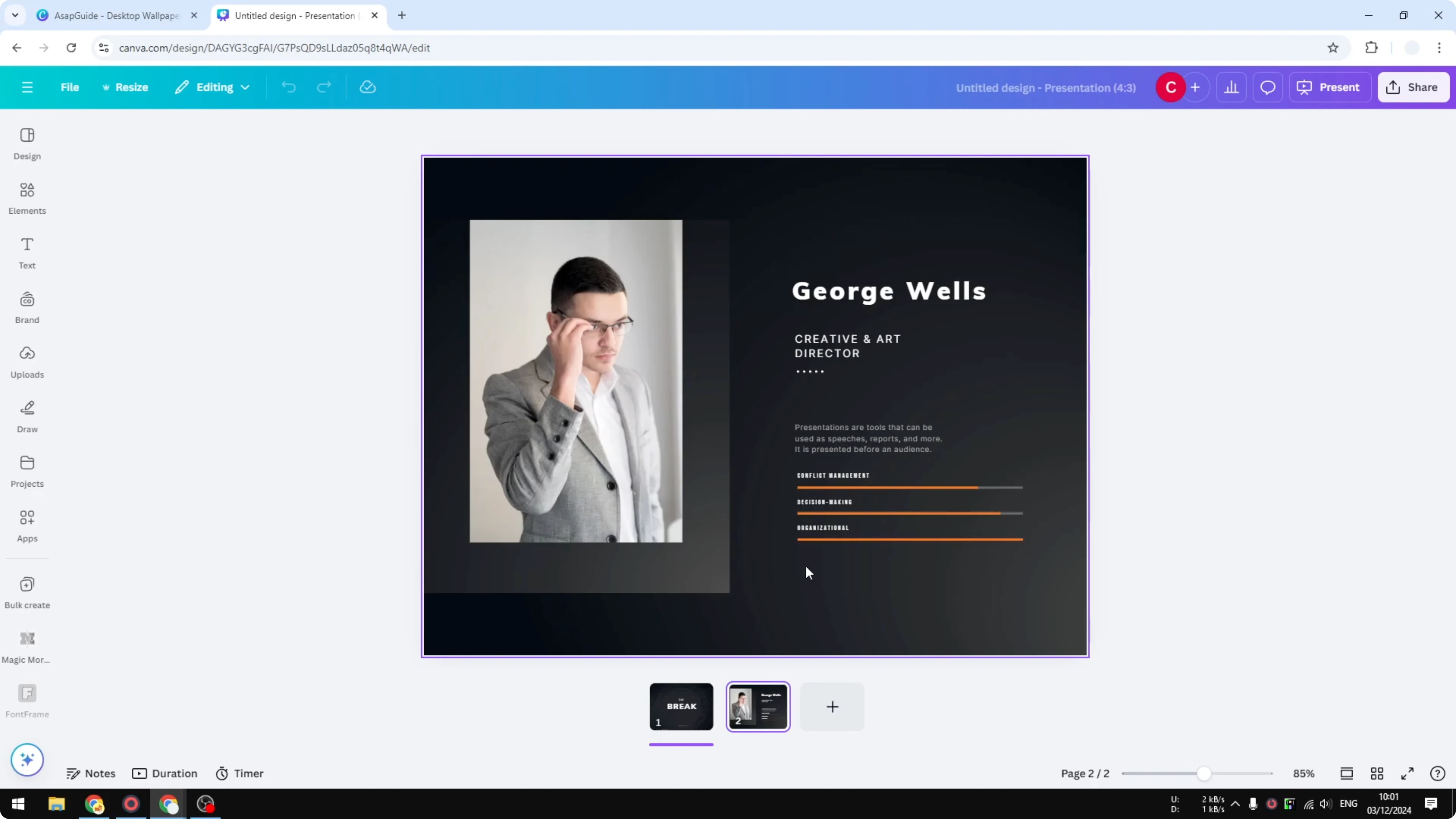 Screenshot from How to Change Canva Slide Aspect Ratio at 87s