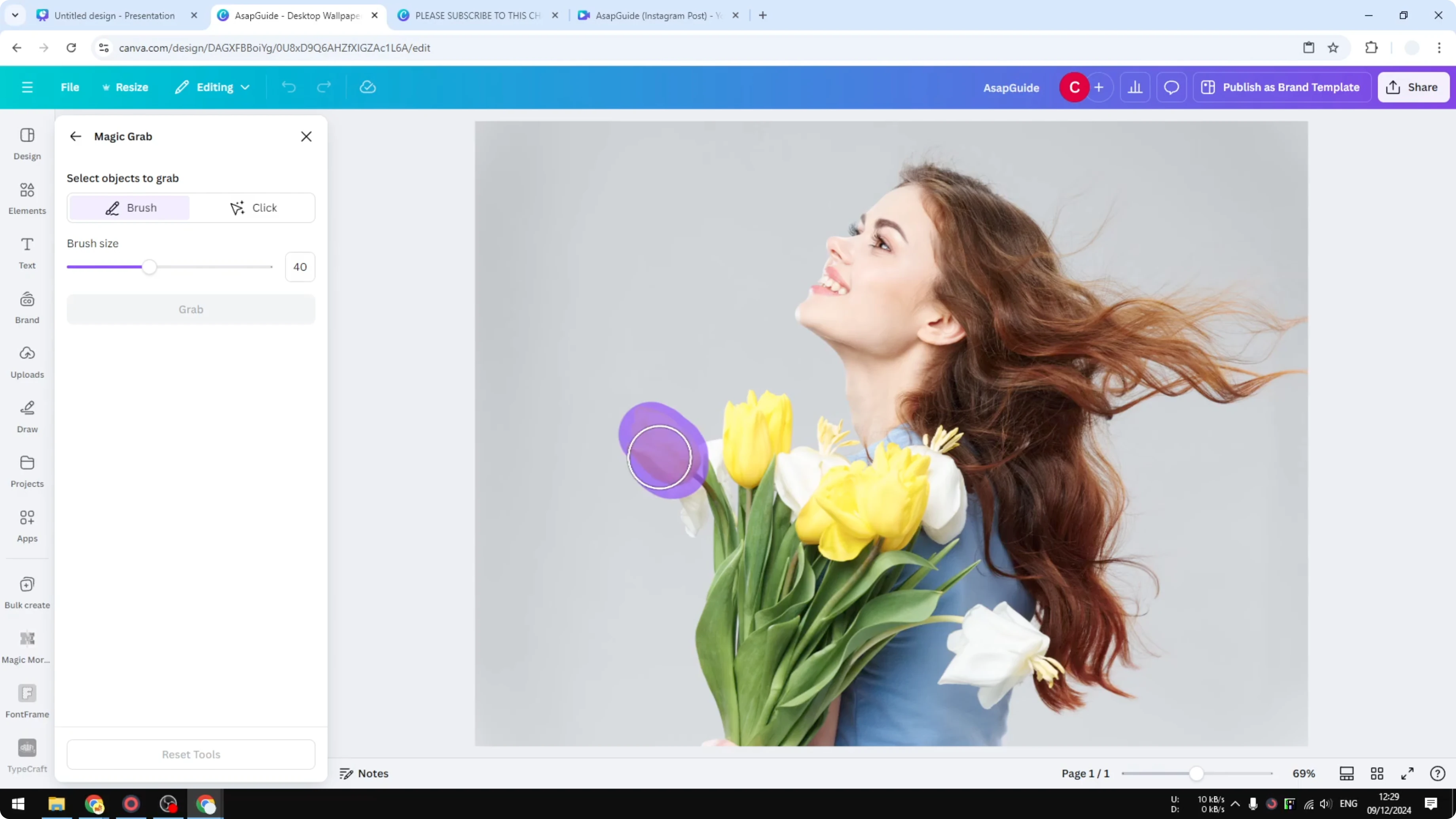 Screenshot from How to Change the Color of an Image in Canva at 137s