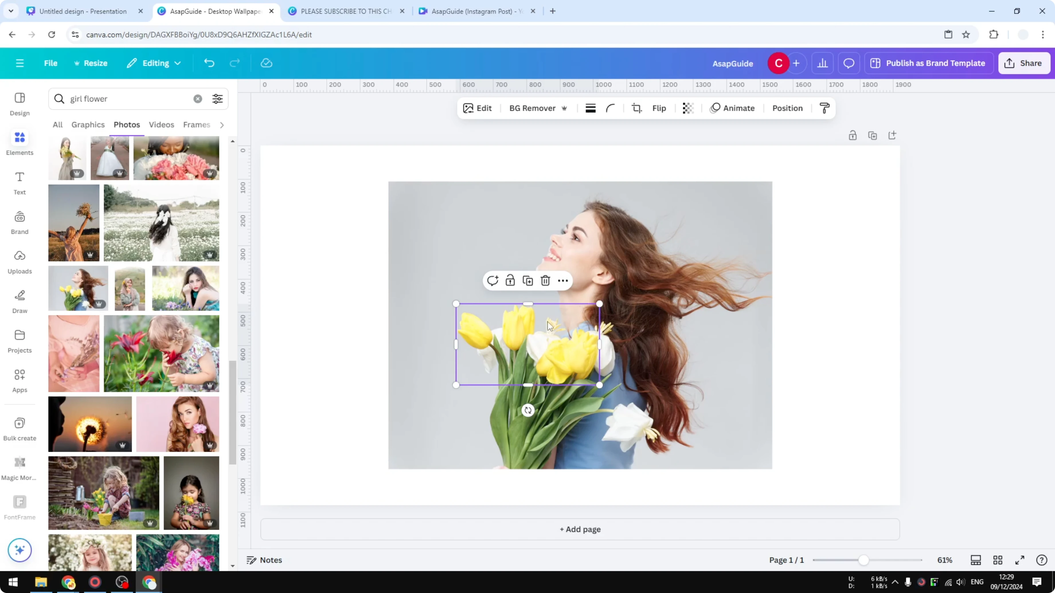 Screenshot from How to Change the Color of an Image in Canva at 183s