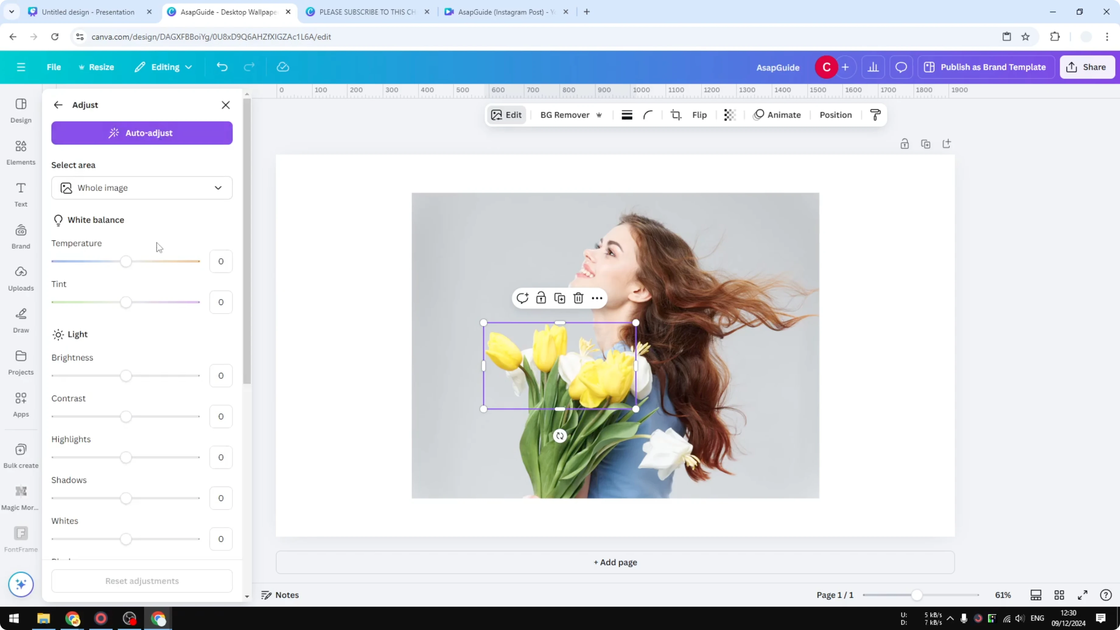 Screenshot from How to Change the Color of an Image in Canva at 188s