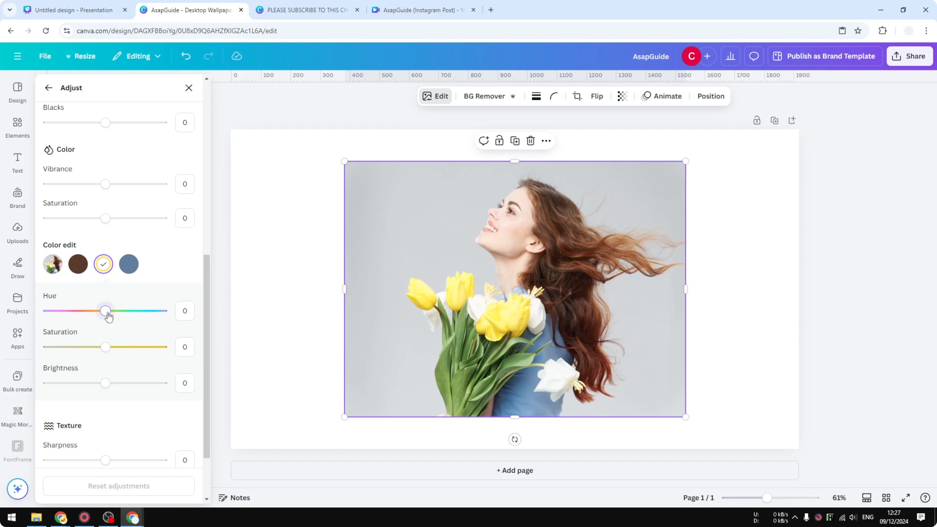 Screenshot from How to Change the Color of an Image in Canva at 48s