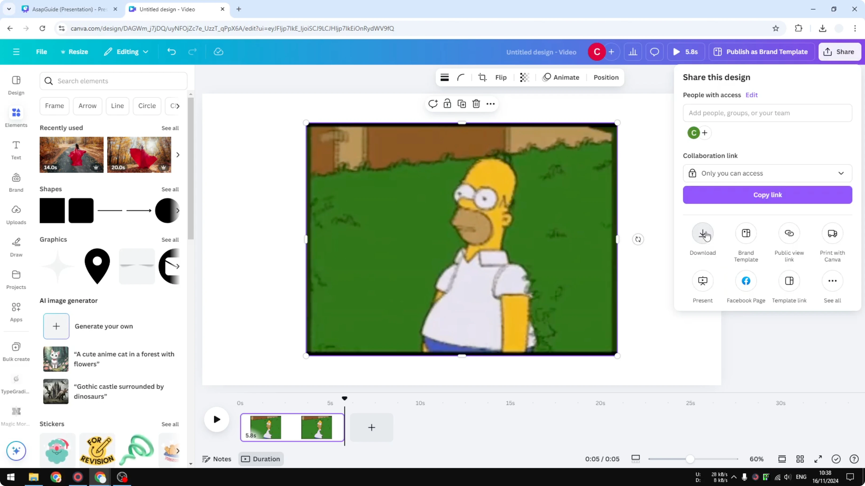 Screenshot from How to Change GIF Speed in Canva at 101s