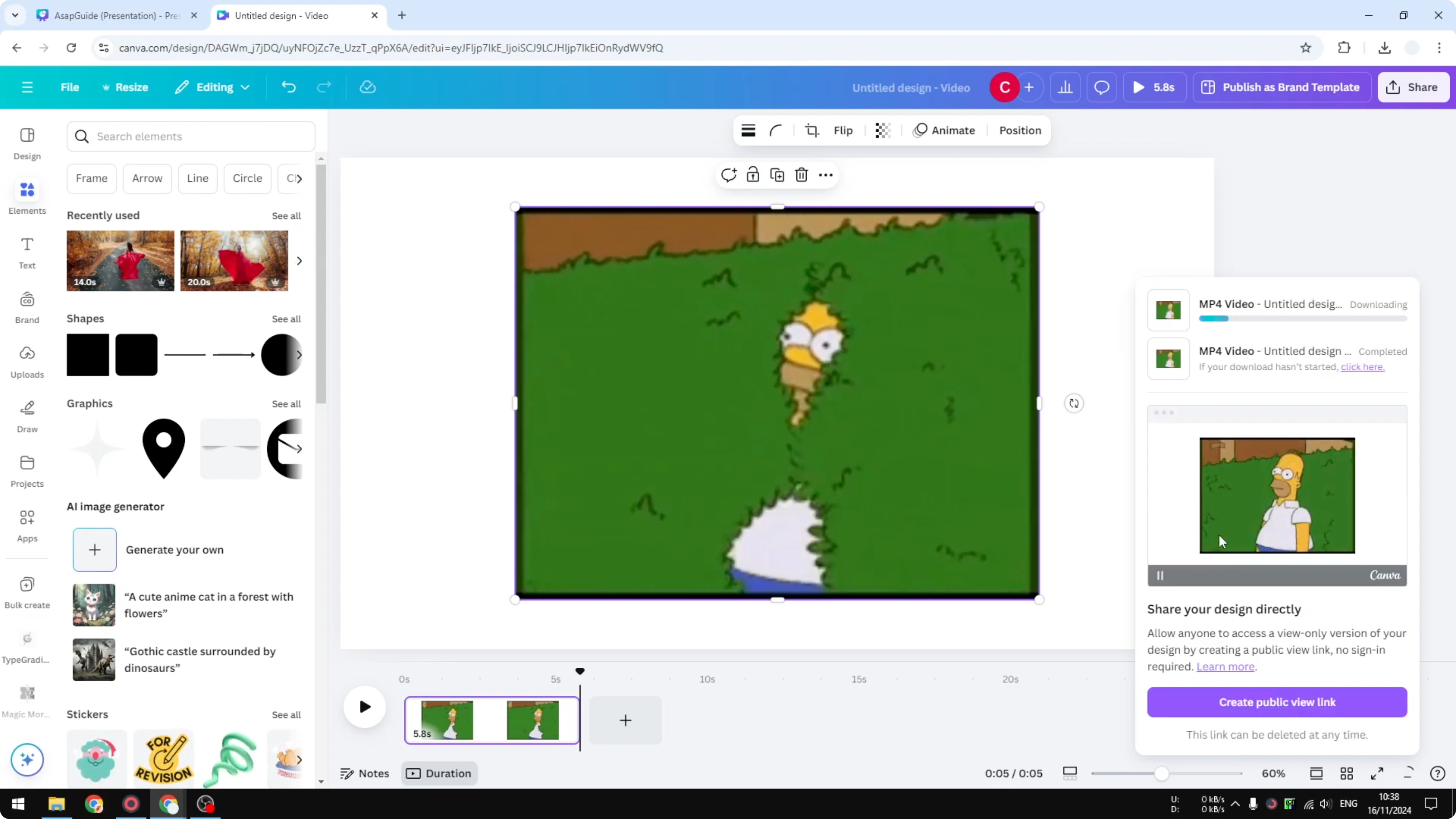 Screenshot from How to Change GIF Speed in Canva at 111s