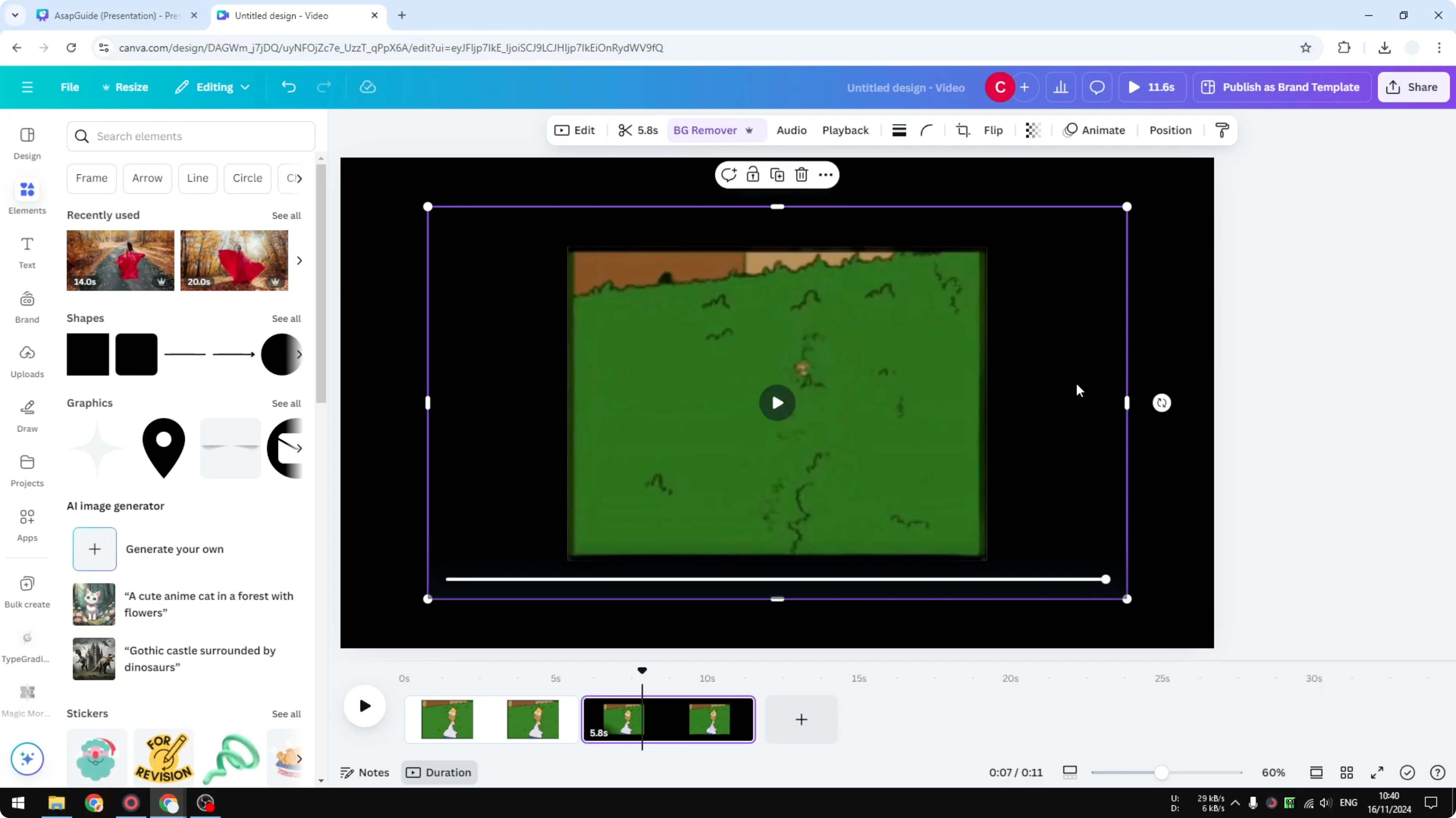 Screenshot from How to Change GIF Speed in Canva at 164s