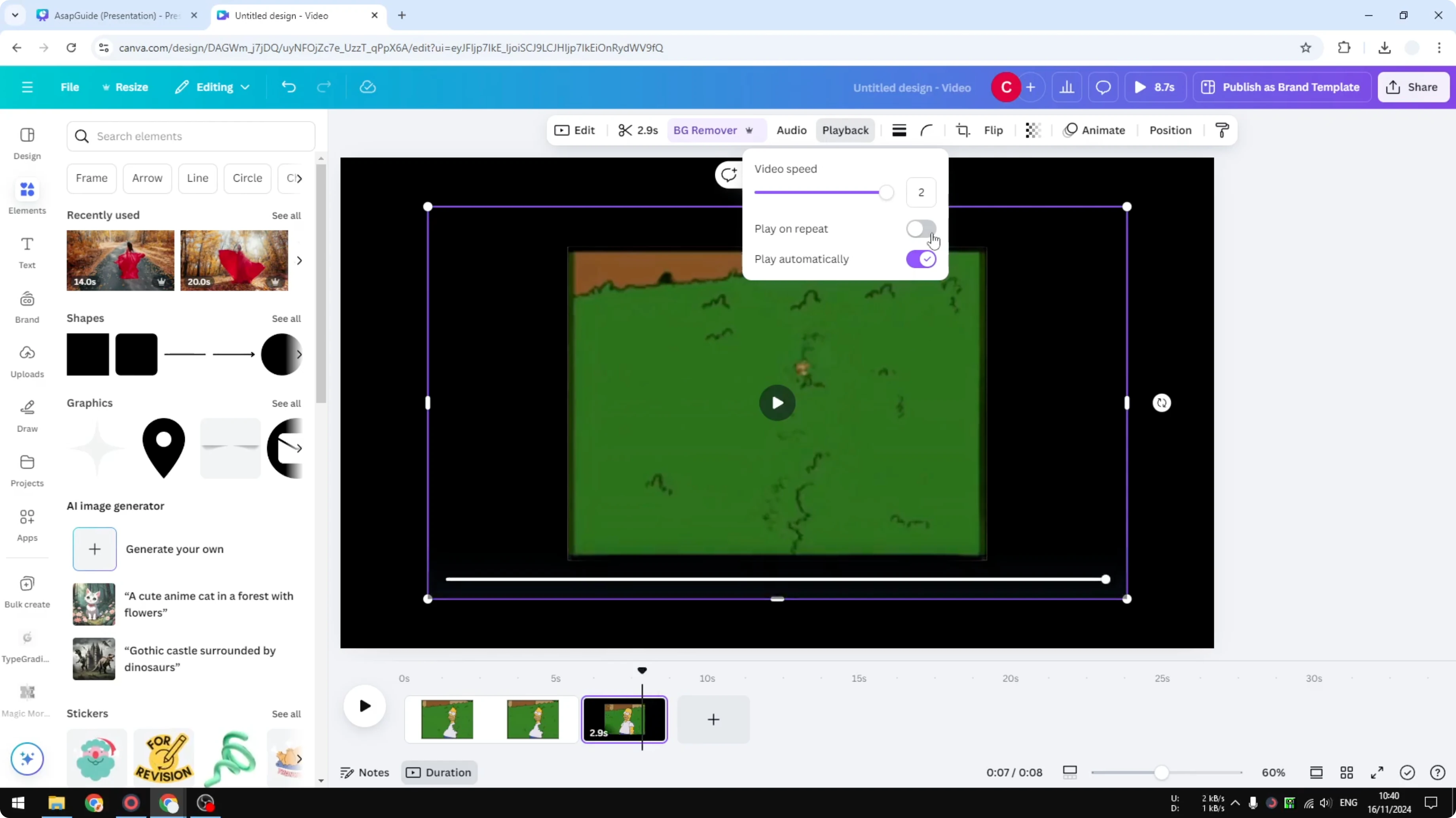 Screenshot from How to Change GIF Speed in Canva at 176s